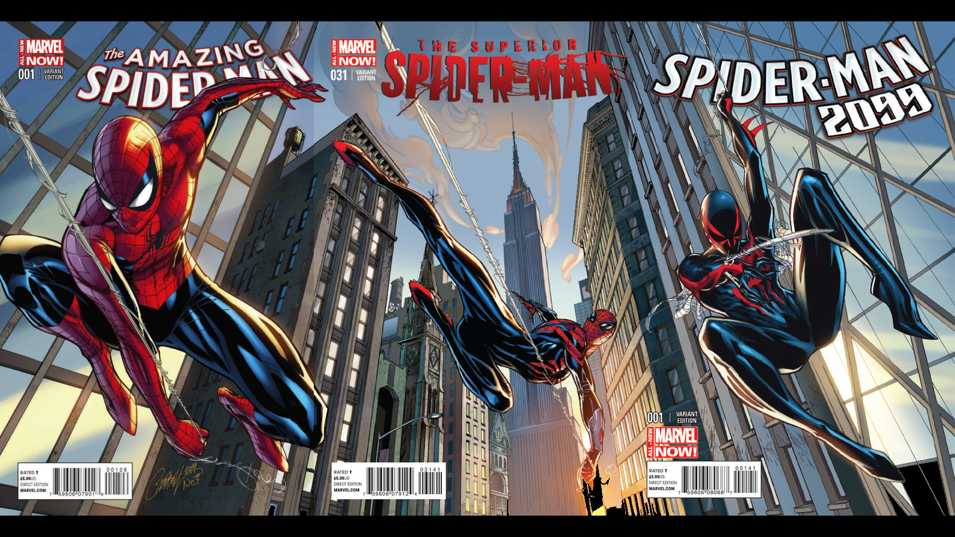 For those asking for a wallpaper of the Campbell Spider Man variants