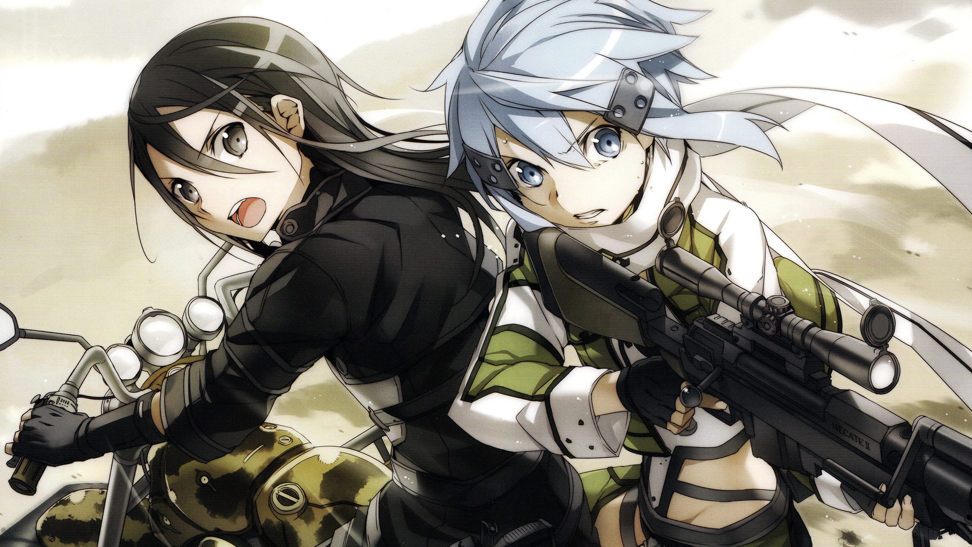 Online ggo asada shino and kirigaya kazuto sword art online 2 sao 2