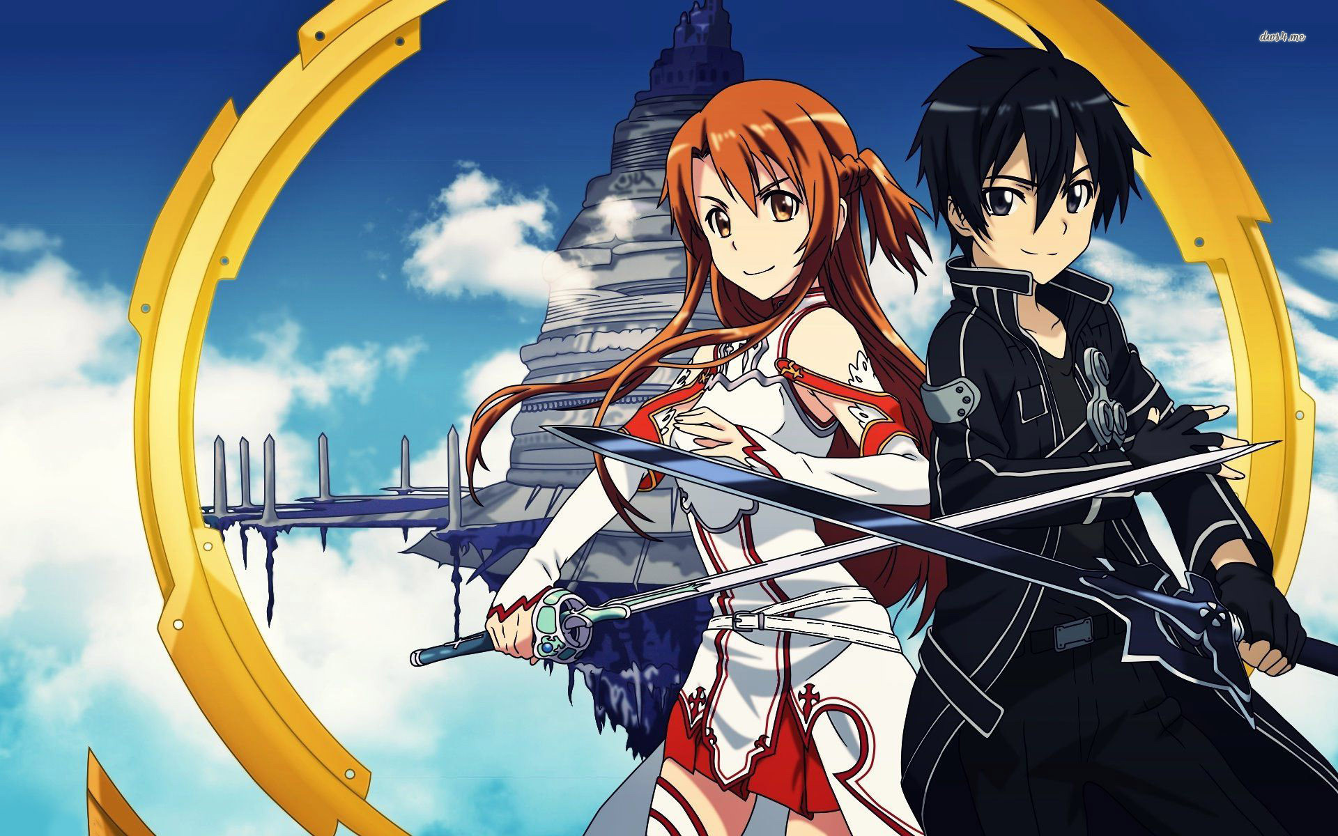 Asuna And Kirito – Sword Art Online Wallpaper