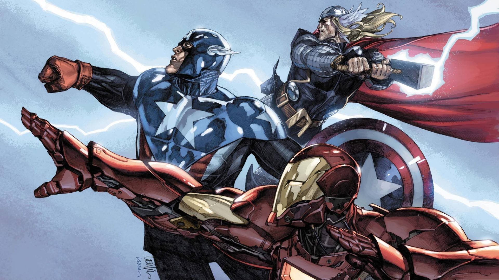 avengers captain america torr iron man team
