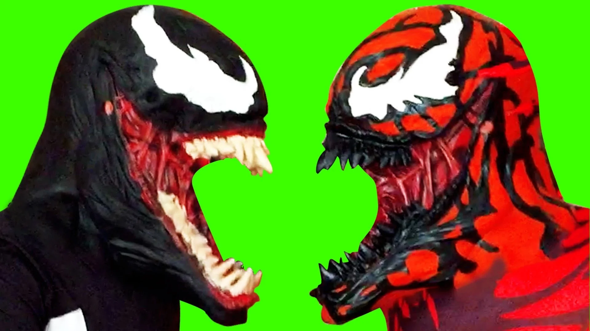 Spiderman Villains Venom vs Carnage wM Candy Real Life Superhero Movie