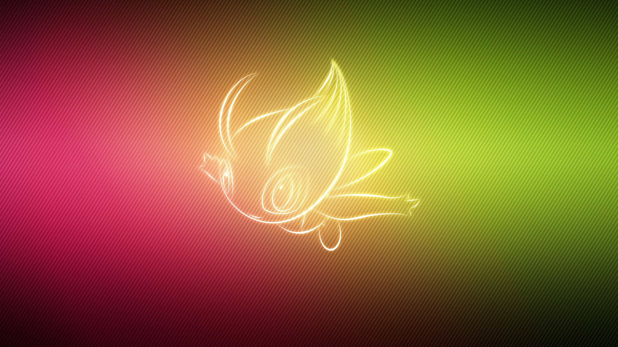 Preview wallpaper pokemon, form, celebi 2560×1440