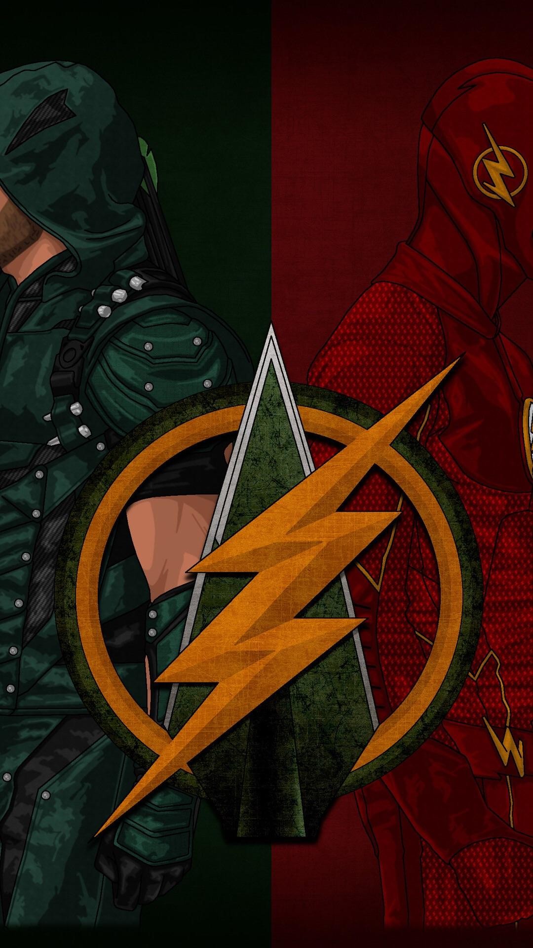 Off TopicNo Spoilers A cool Flash / Arrow phone wallpaper I found
