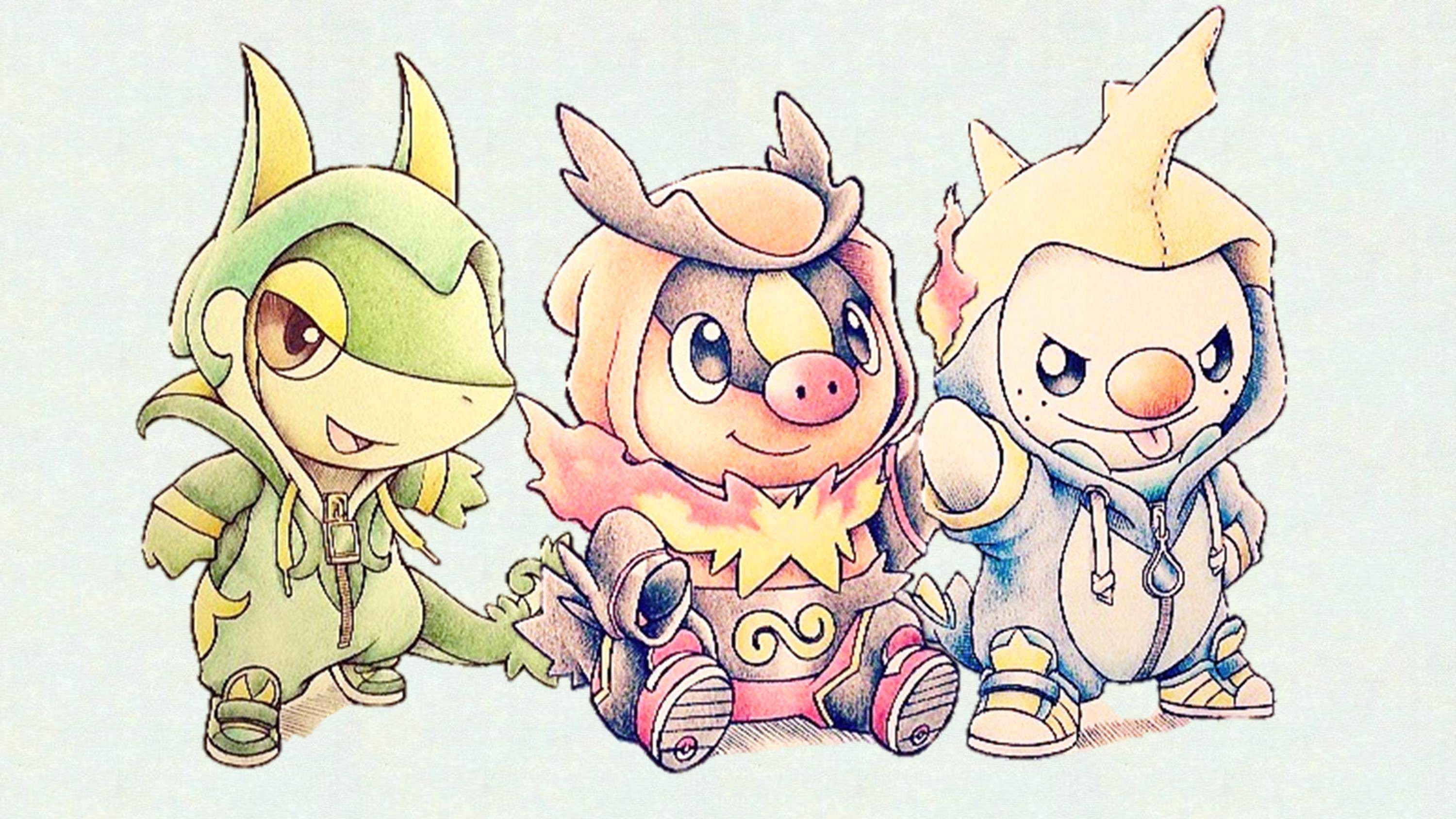 Since the new Pokemon game is out tomorrow, here are some cute wallpapers 3000×1688