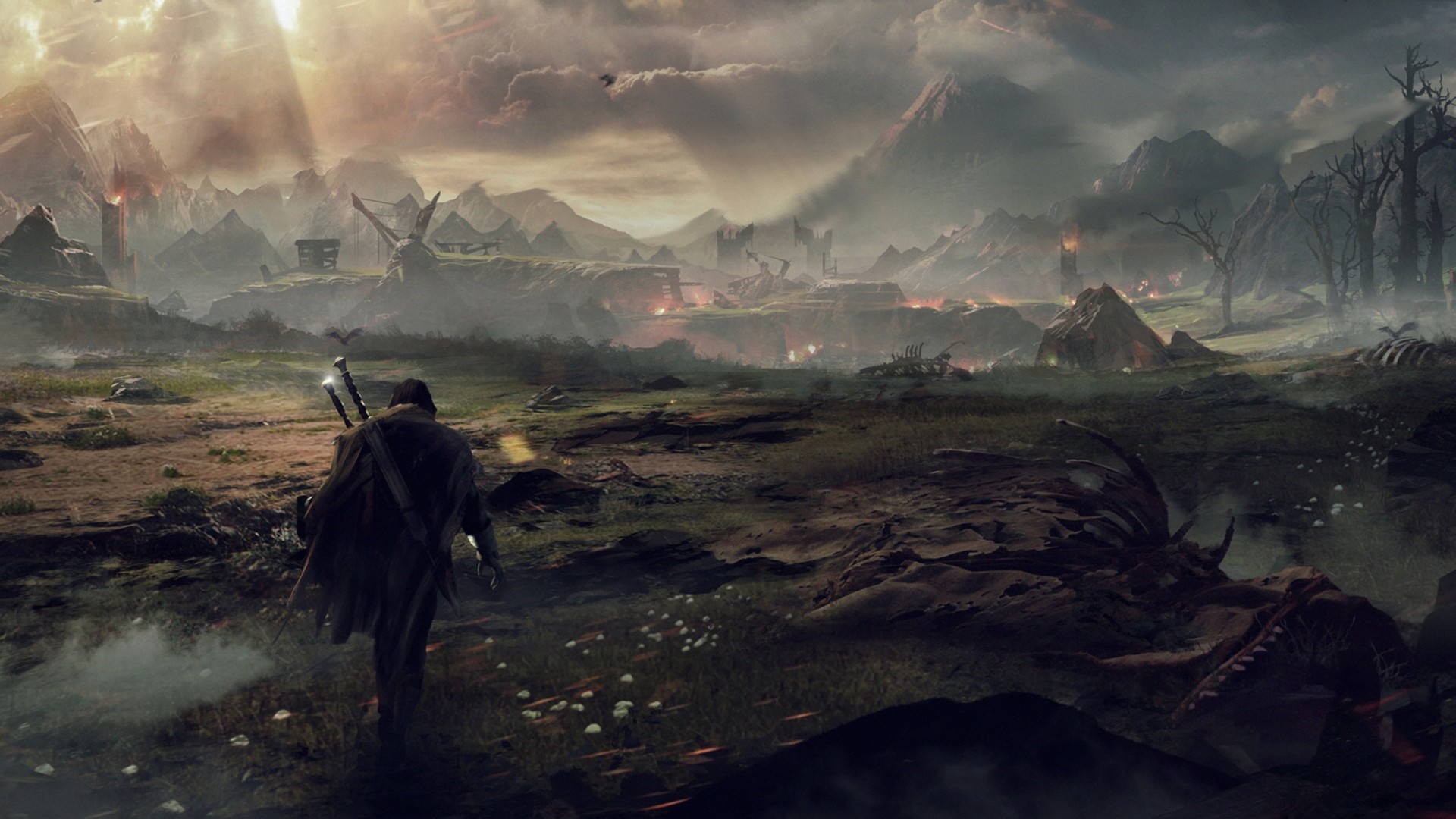 Wallpaper middle-earth shadow of mordor, the lord of the rings,  talion