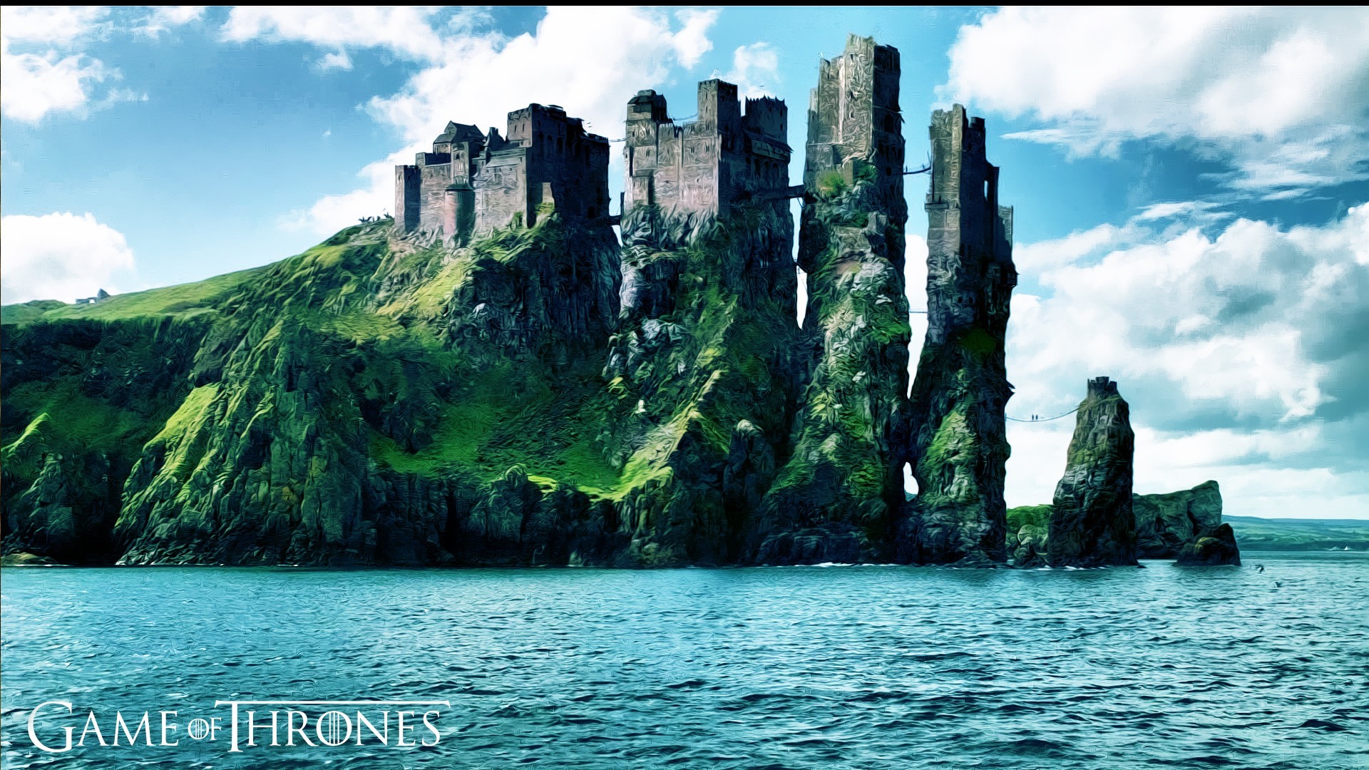 … wallpaper 7545; game of thrones fantasy art castle digital art tv coast  sea …