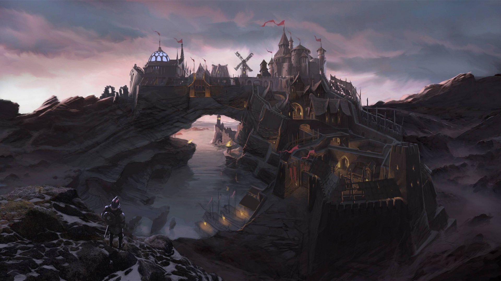The Elder Scrolls V Skyrim, City, Fantasy Art, Video Games Wallpapers HD / Desktop and Mobile Backgrounds