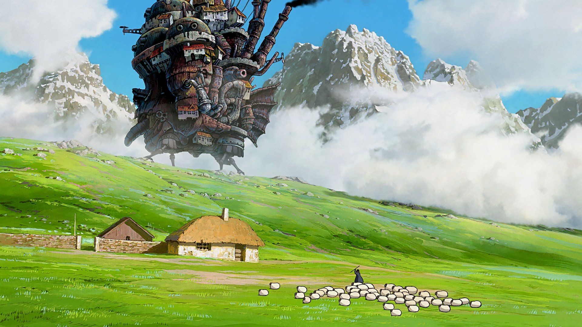 Nếu bạn đang tìm kiếm một bức hình nền lâu đài di động độ phân giải cao, thì hãy mở ngay bức hình nền HD lâu đài di động của Howl. Sự nghiệp vẽ tranh tuyệt mỹ của Miyazaki đã được re-created đến các chi tiết nhỏ nhất, giúp bạn tận hưởng vẻ đẹp của lâu đài di động này một cách toàn diện.