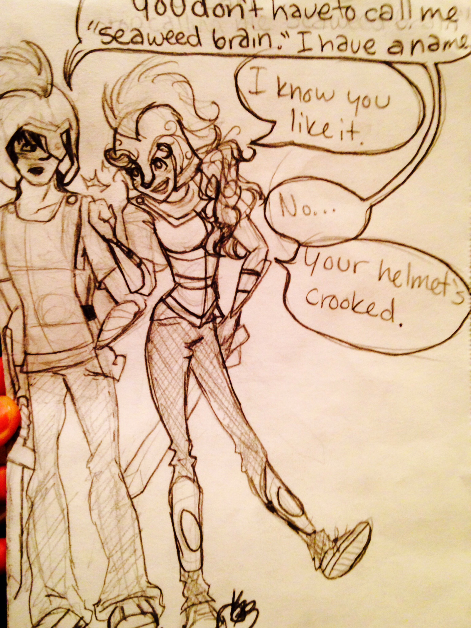 Percy Jackson and Annabeth Chase fan art by Kamryn Brockbank