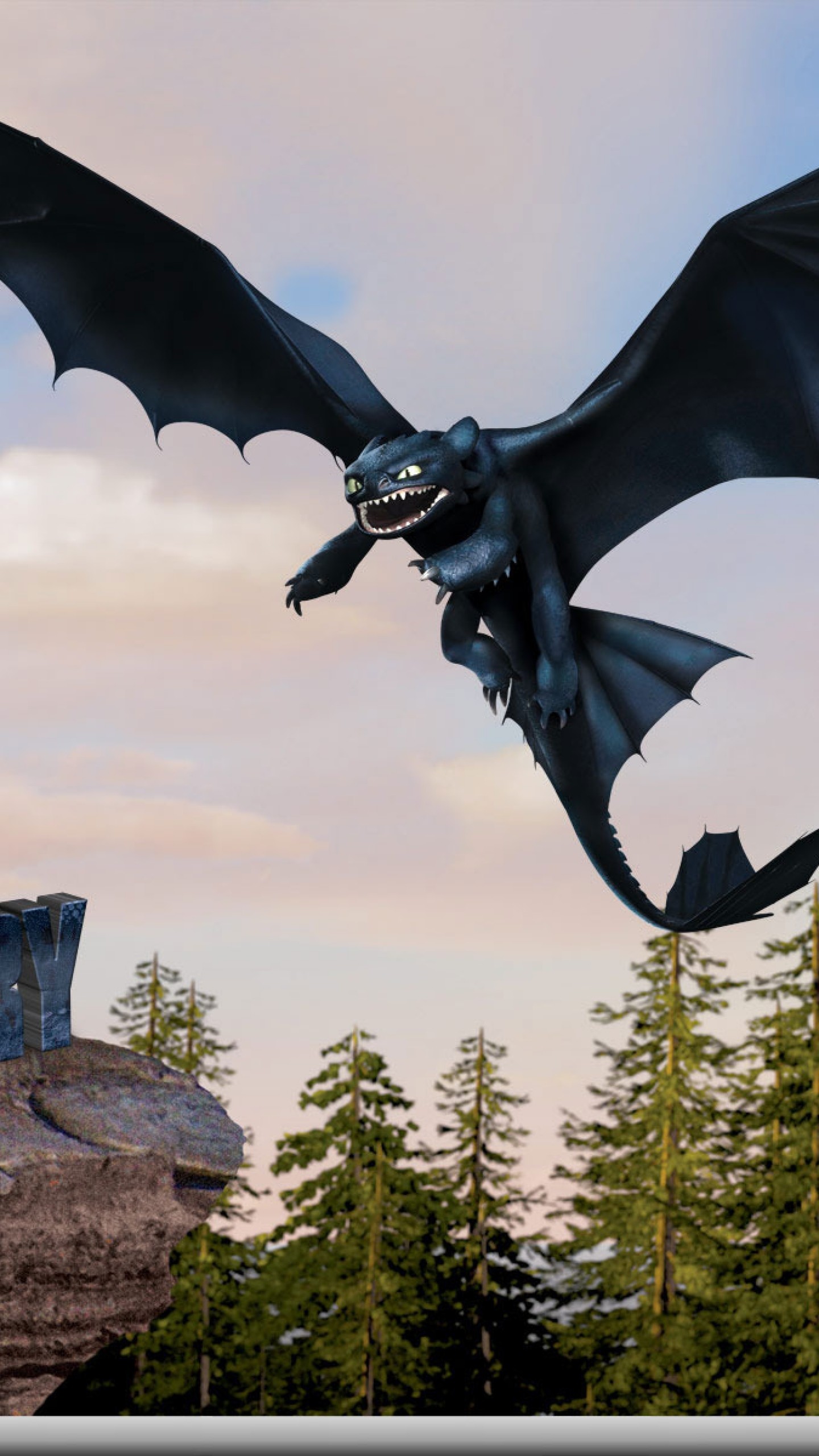 Wallpaper how to train your dragon, toothless, flight