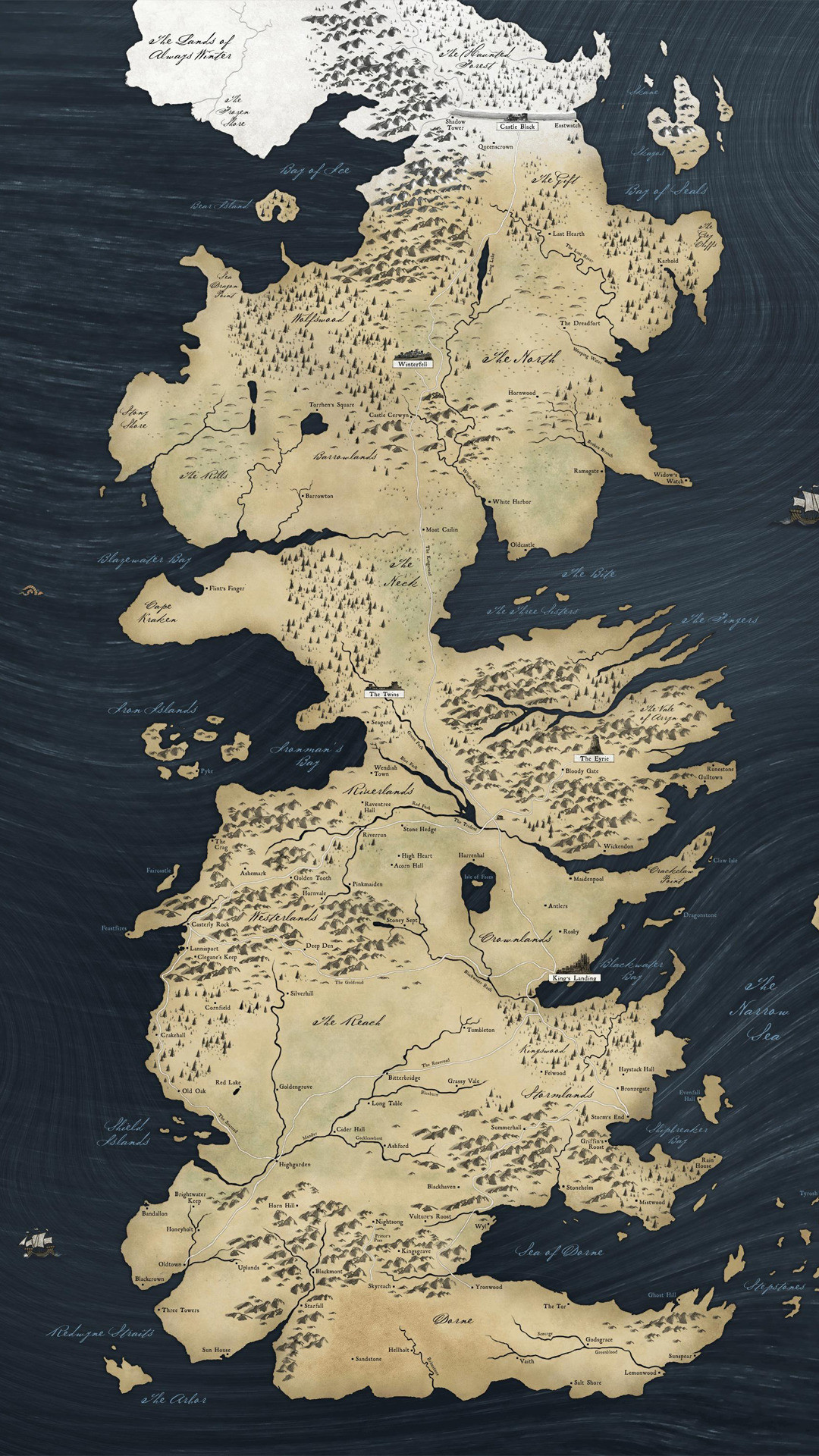 Game of Thrones map Wallpaper