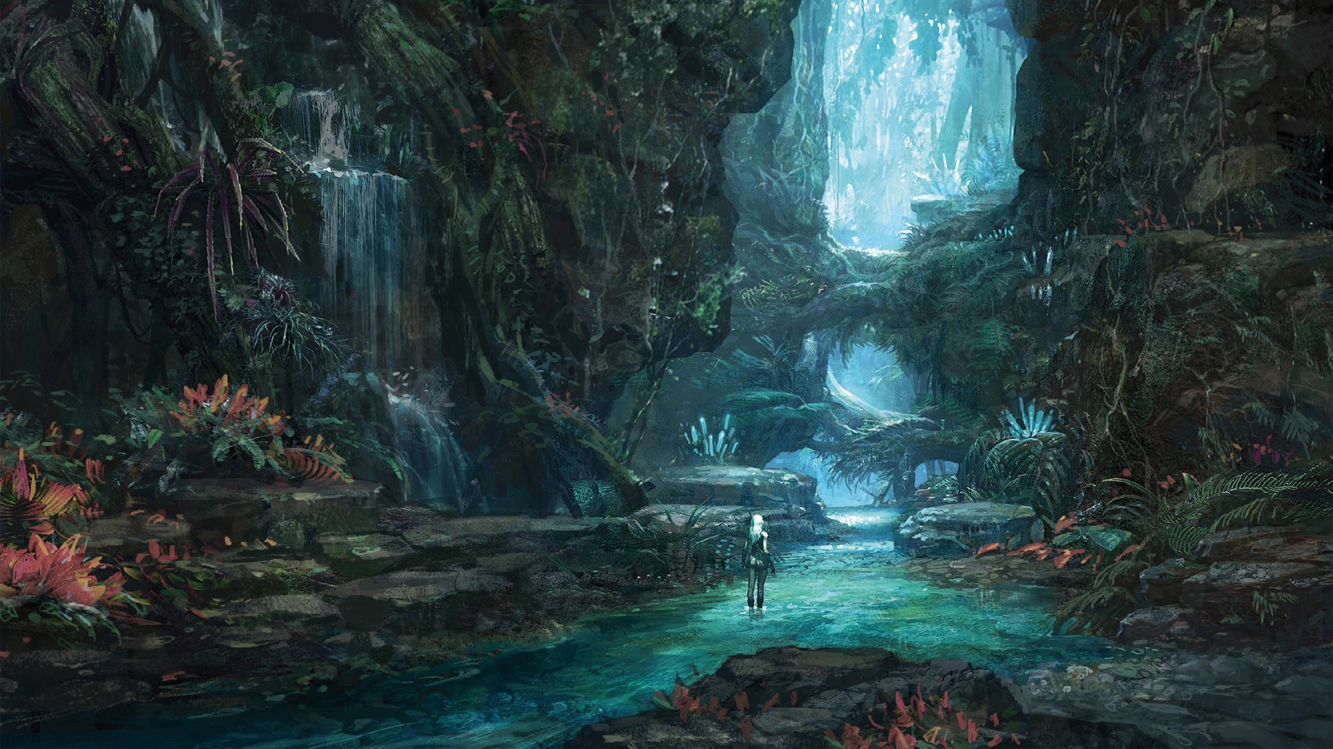 Fantasy Landscape: Forest -All credit to the original artist-