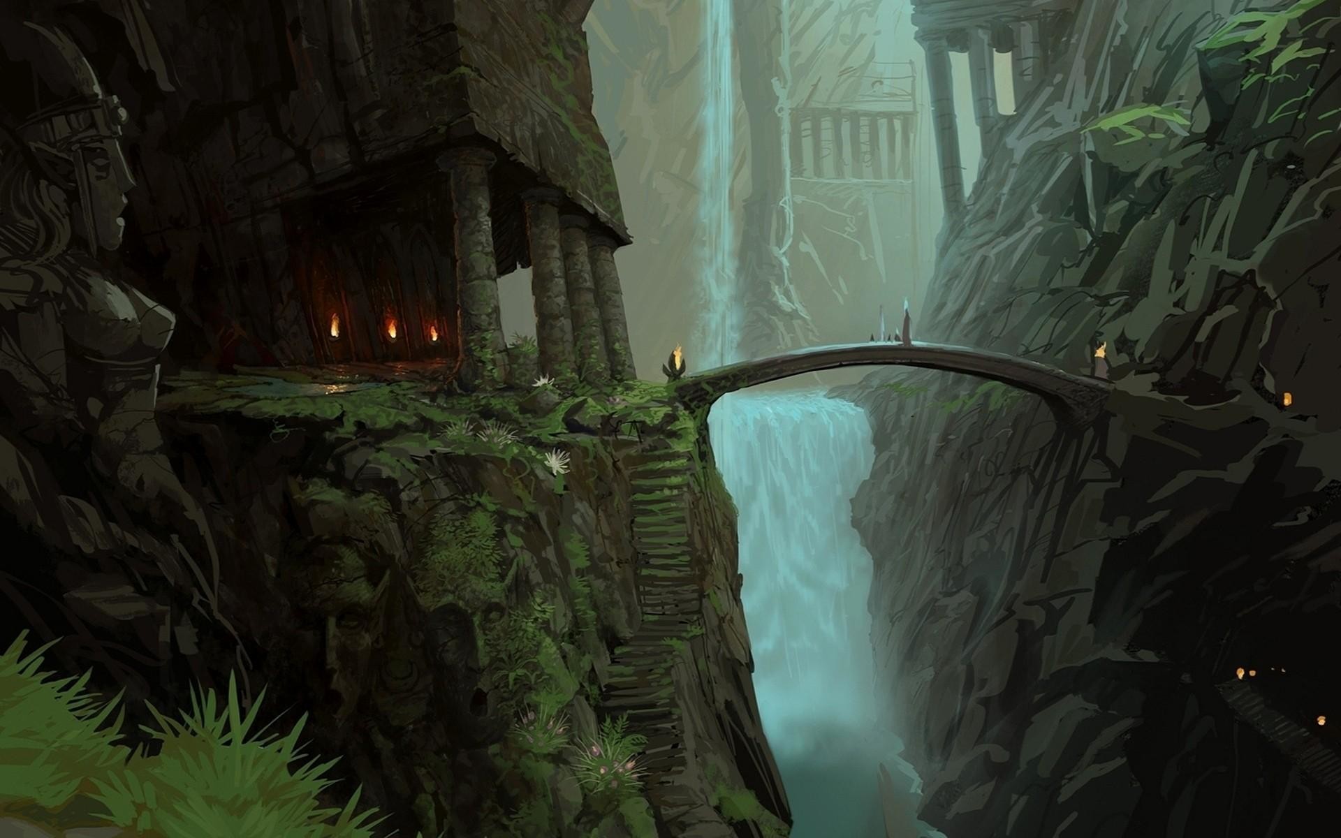 The Lord of the Rings bridges fantasy art