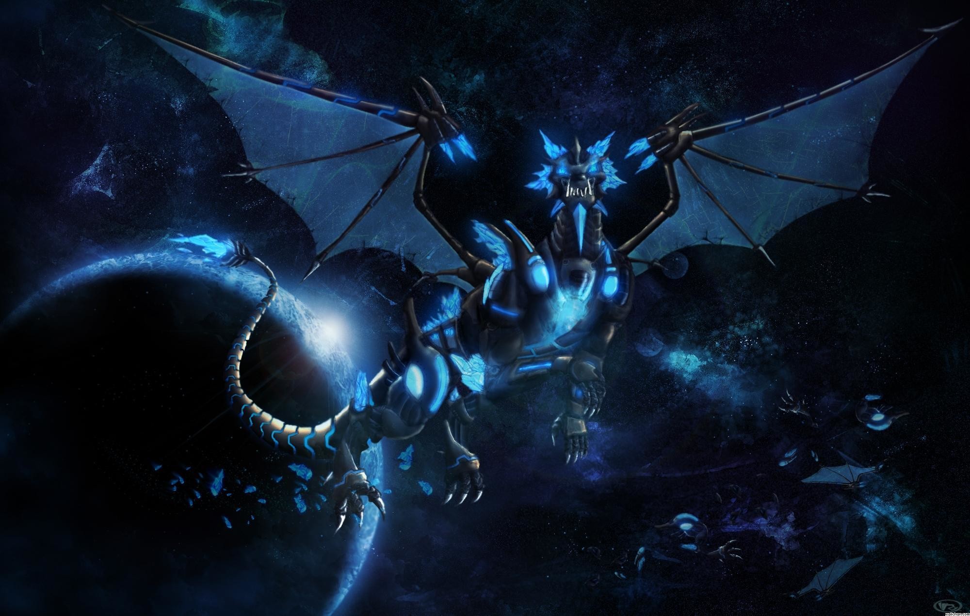 Wallpapers For > Blue Dragon Wallpaper Hd