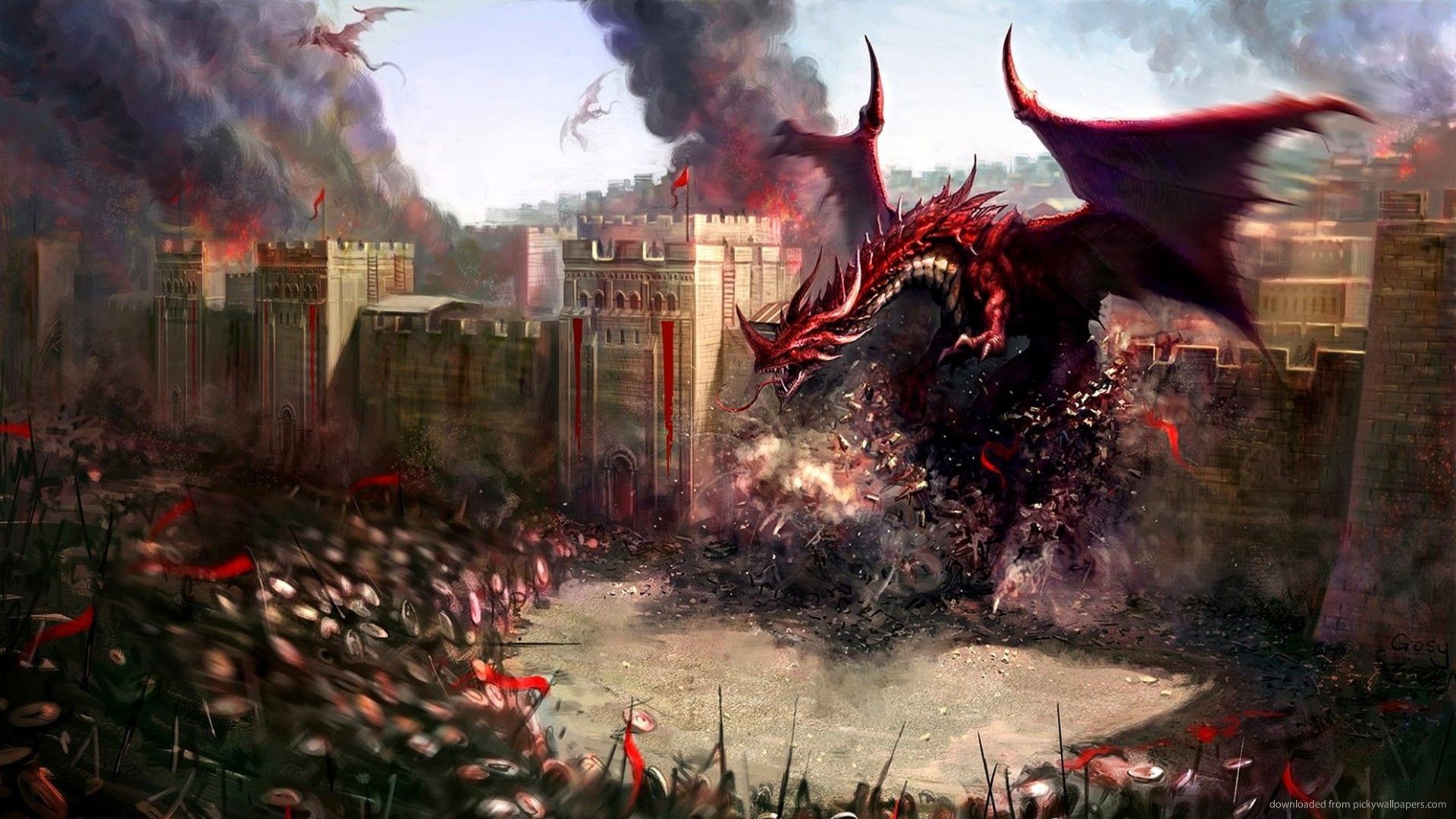 HD Attack Of The Red Dragon Wallpaper