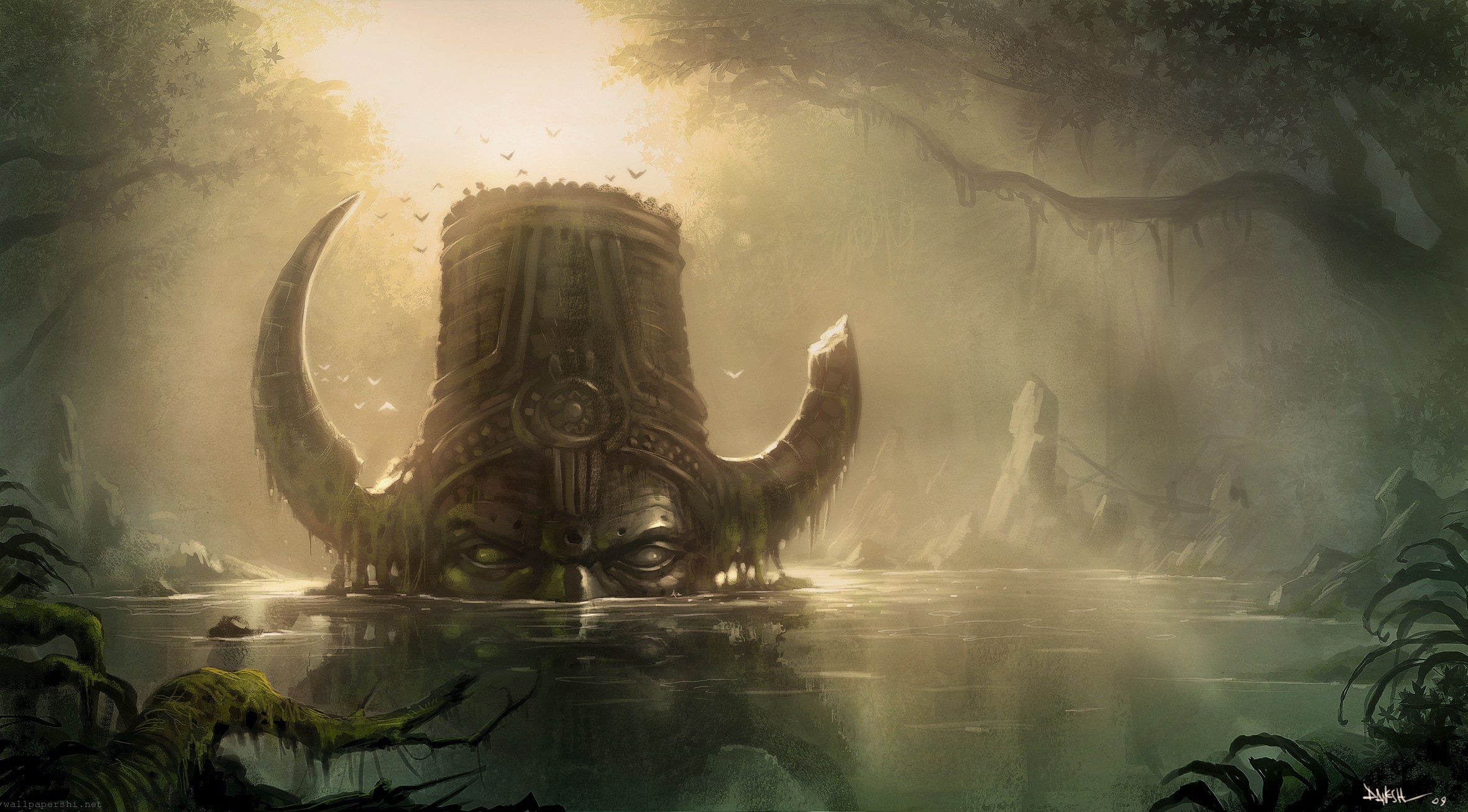 Fantasy Swamp | Swamp The Ruins Forest Mysticism Fantasy Desktop Wallpapers  and .