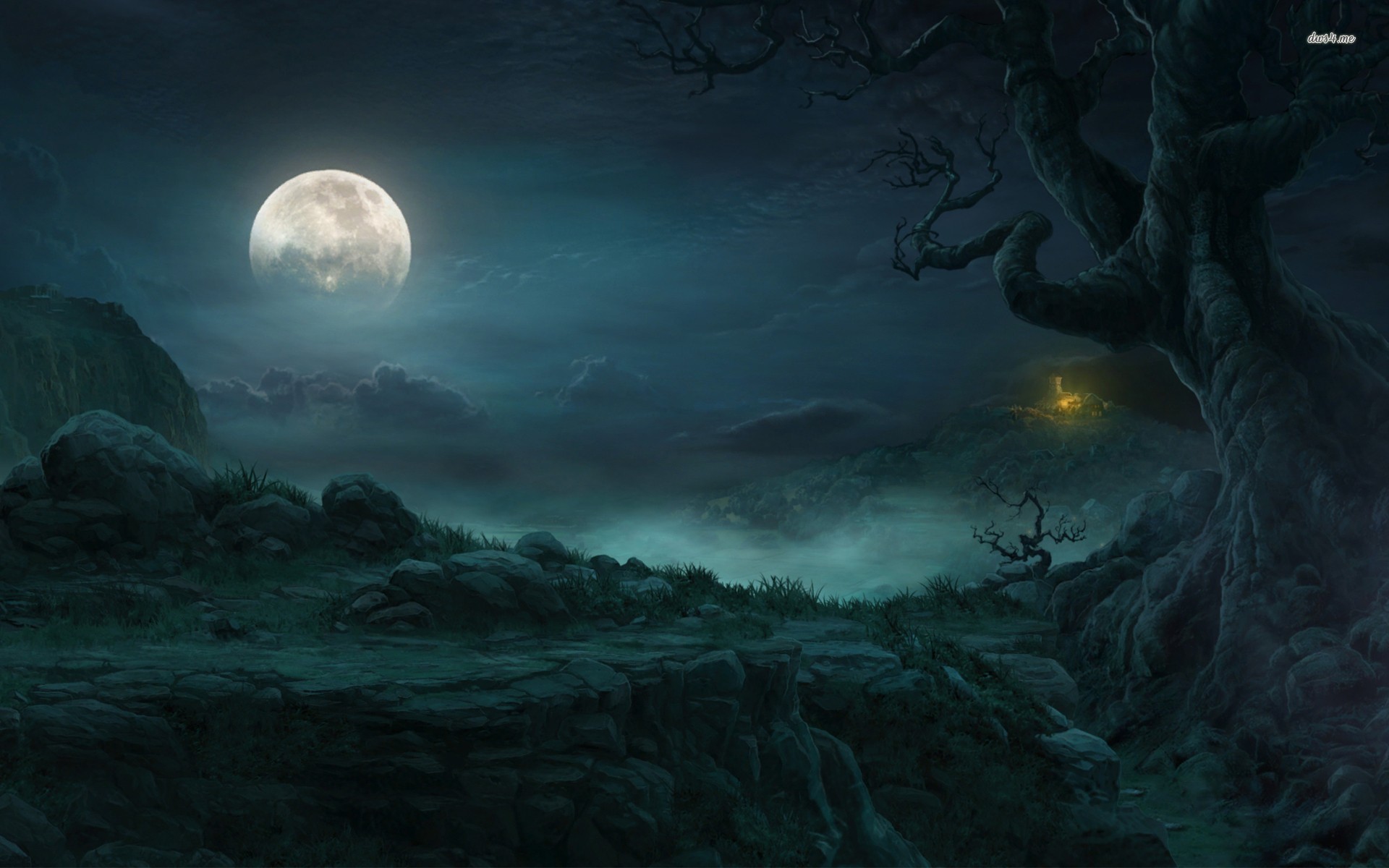 Image – 13038 full moon in the forest 1920×1200 fantasy wallpaper. Animal Jam Clans Wiki FANDOM powered by Wikia