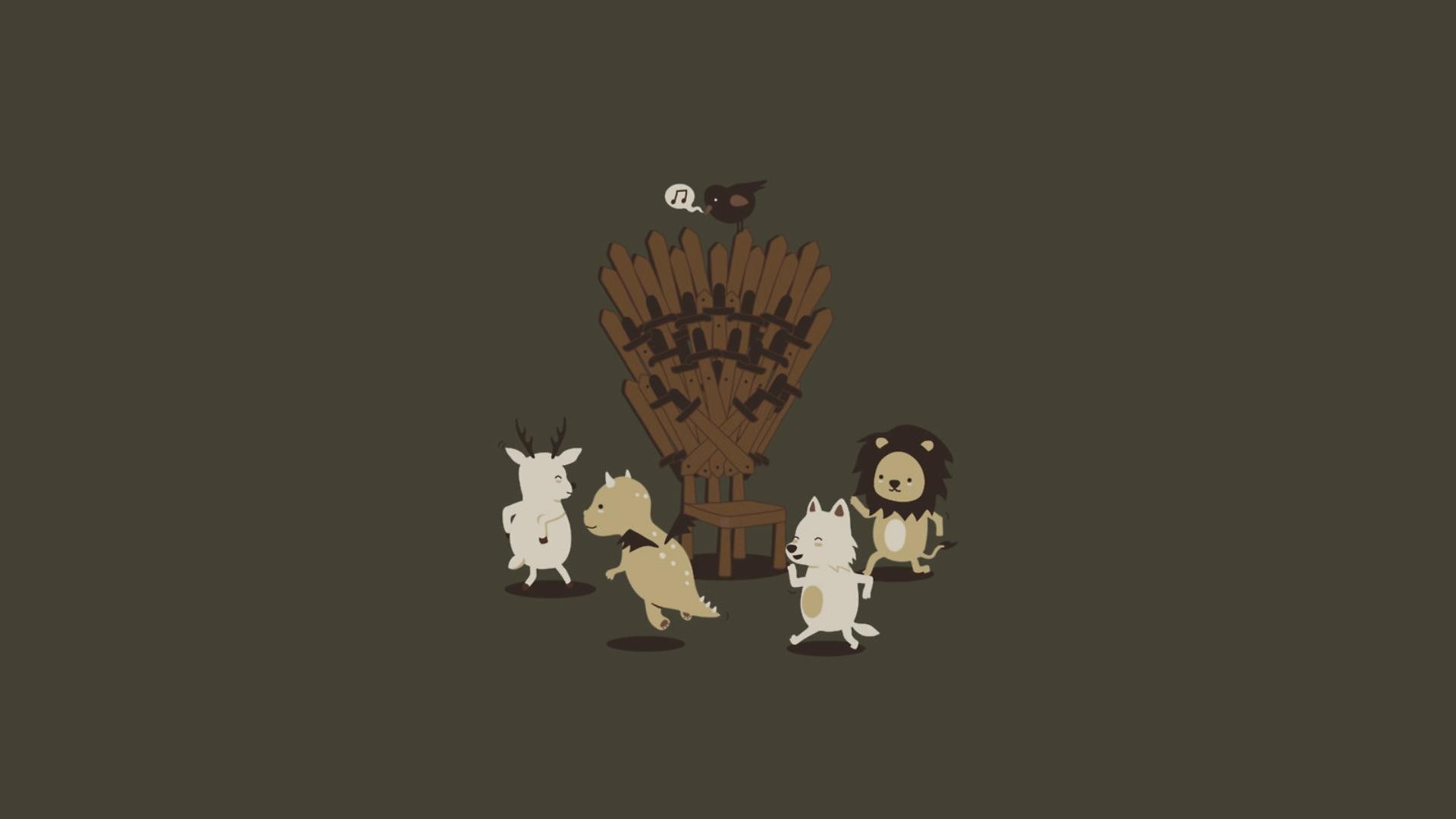 A Song Of Ice And Fire Dance Deer Dragons Funny Game Thrones House Baratheon Lannister Stark Targaryen Lions Minimalistic Throne Wolves