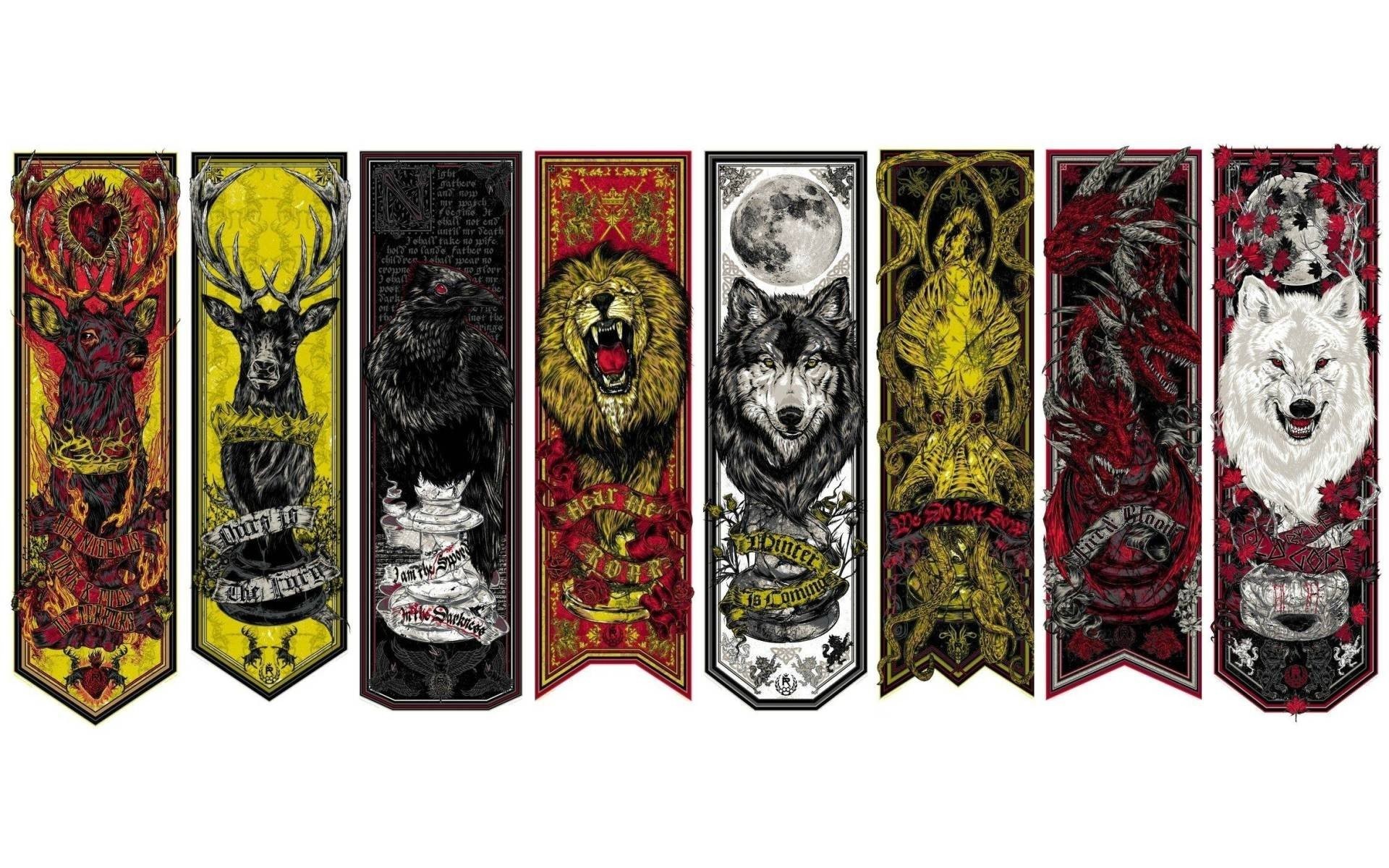 Game of Thrones house crests wallpaper, Game of Thrones house crests TV  Show HD desktop wallpaper