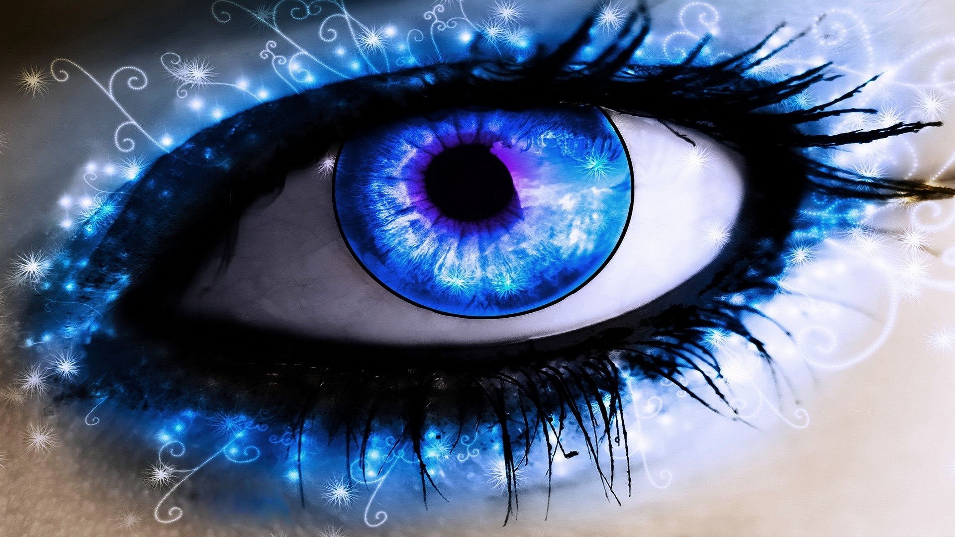 Blue-Abstract -Eyes -Wallpaper-hd-free