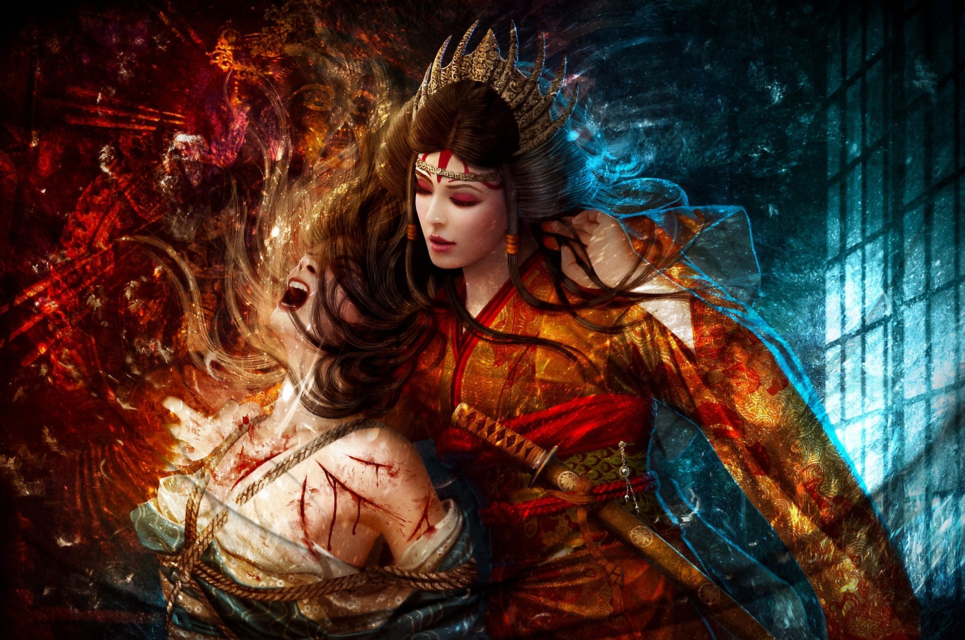 Fantasy – Legend Of The Five Rings Woman Warrior Wallpaper