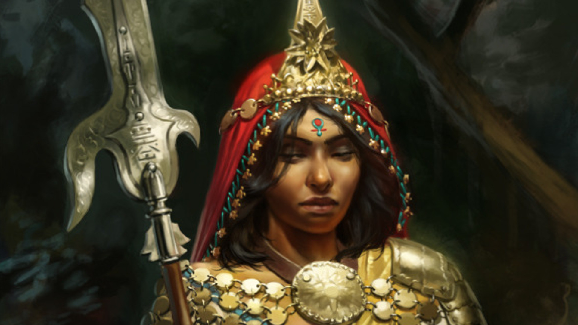 Fantasy woman warrior female wallpaper