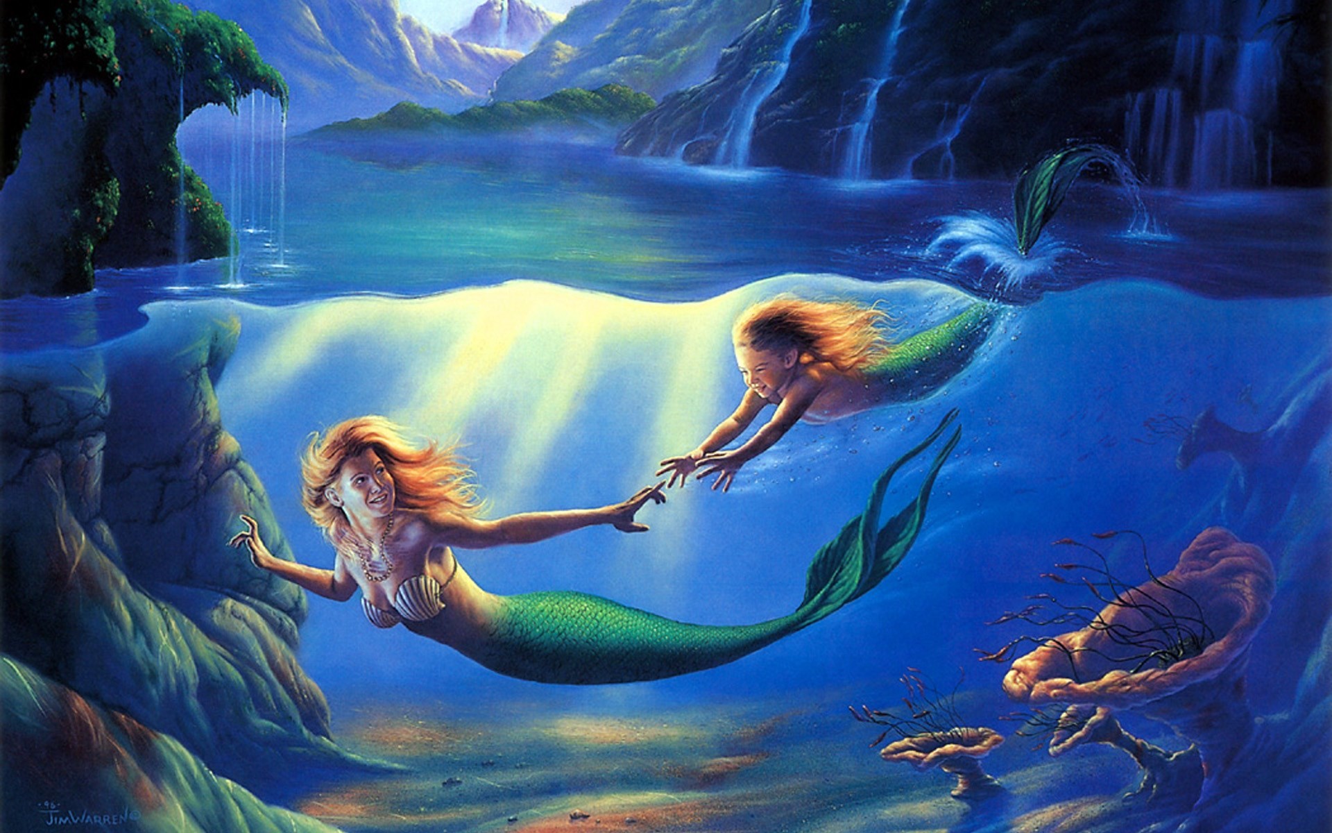 Free screensaver wallpapers for mermaid