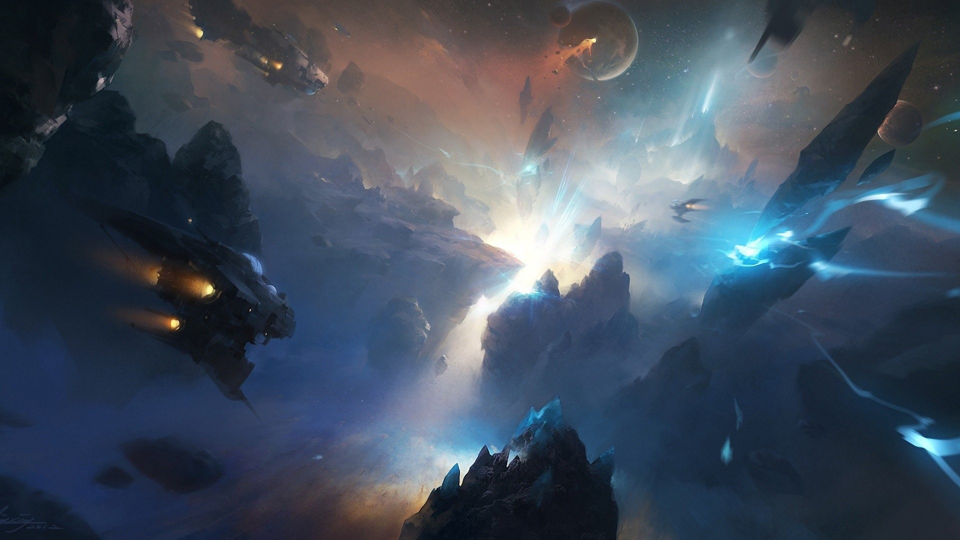 Spaceships Science Fiction Artwork Fantasy Art Futuristic Space Digital