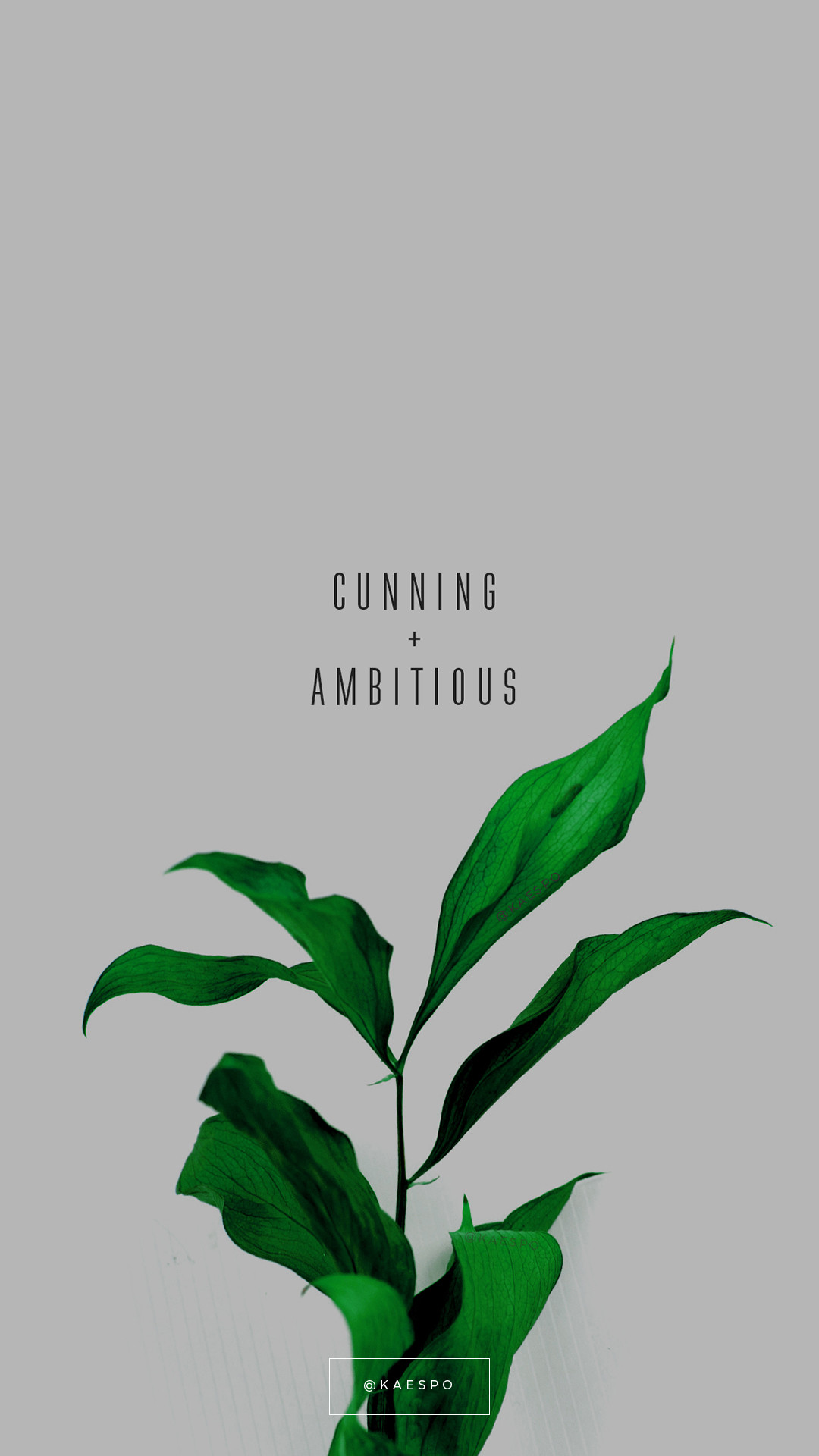 Cunning And Ambitious Slytherin Quote on Green Floral Background by kaespo