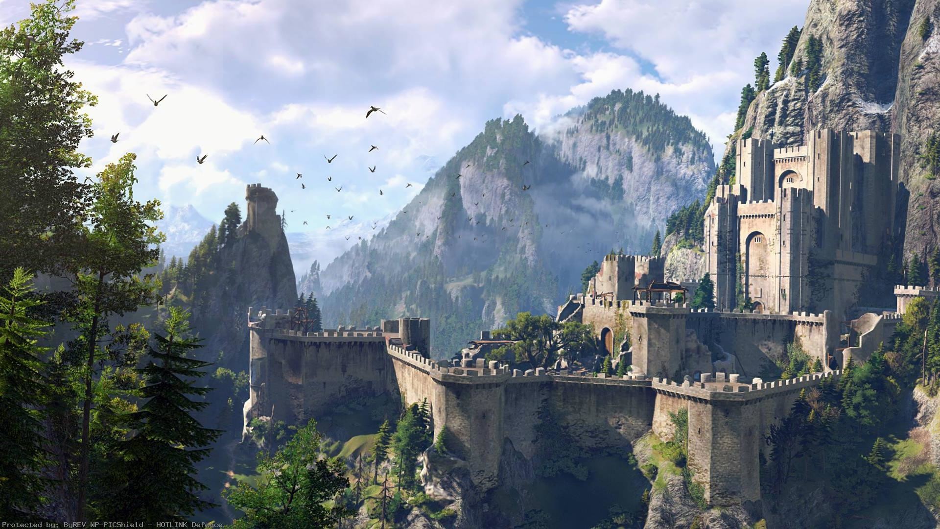 The Witcher Wild Hunt HD Game Fantasy Castle