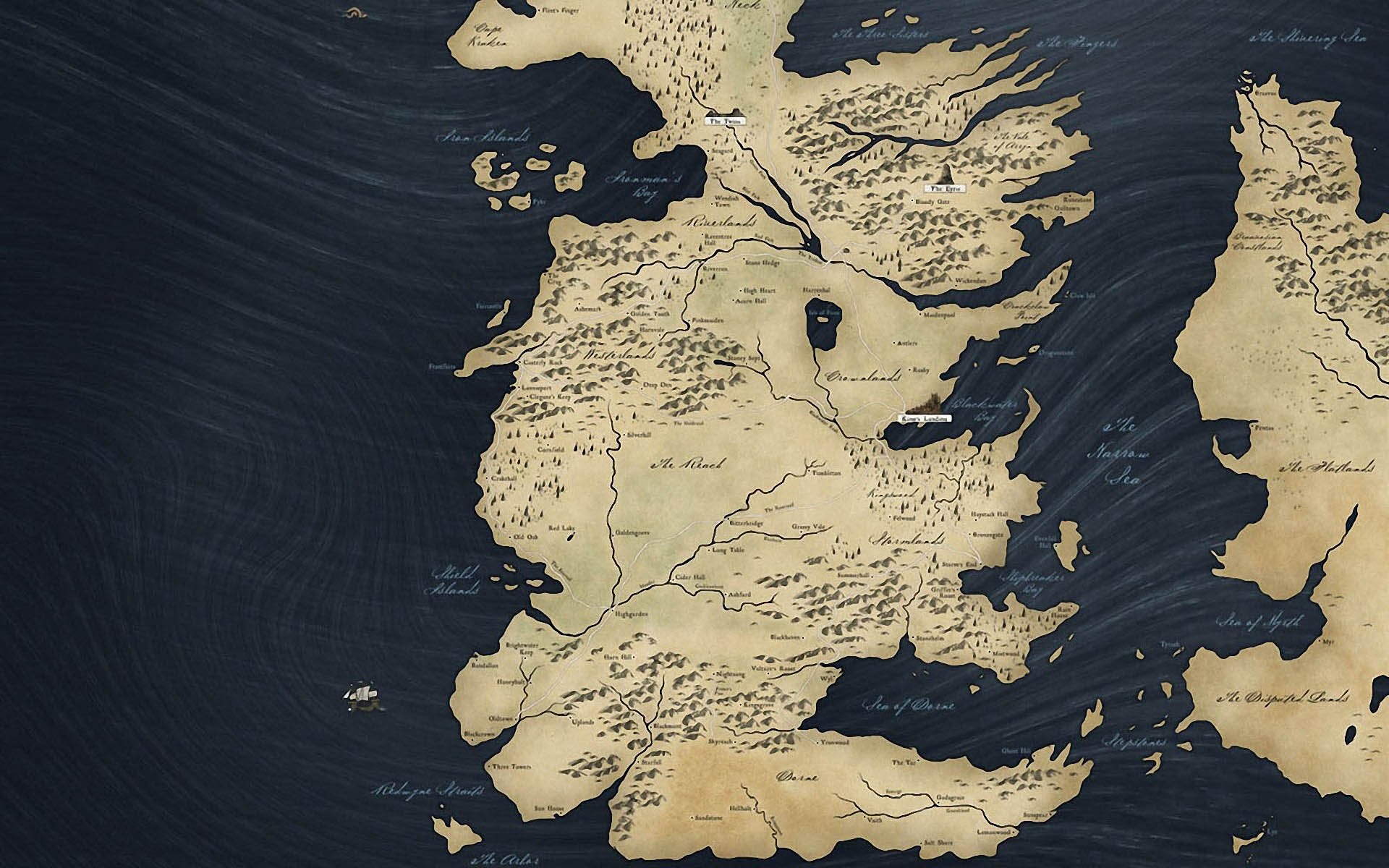 Map Of Game Thrones