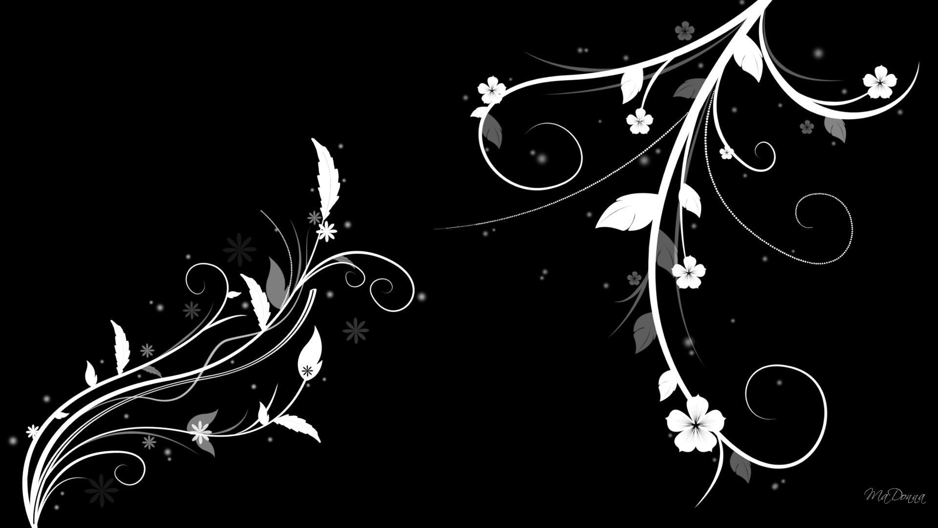 Wallpaper Of Black Flowers Black And White Flowers Wallpapers Hd Pixelstalk