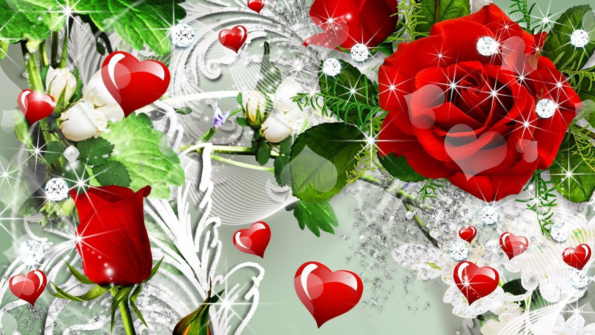 Wallpapers For Red Roses Wallpaper Heart
