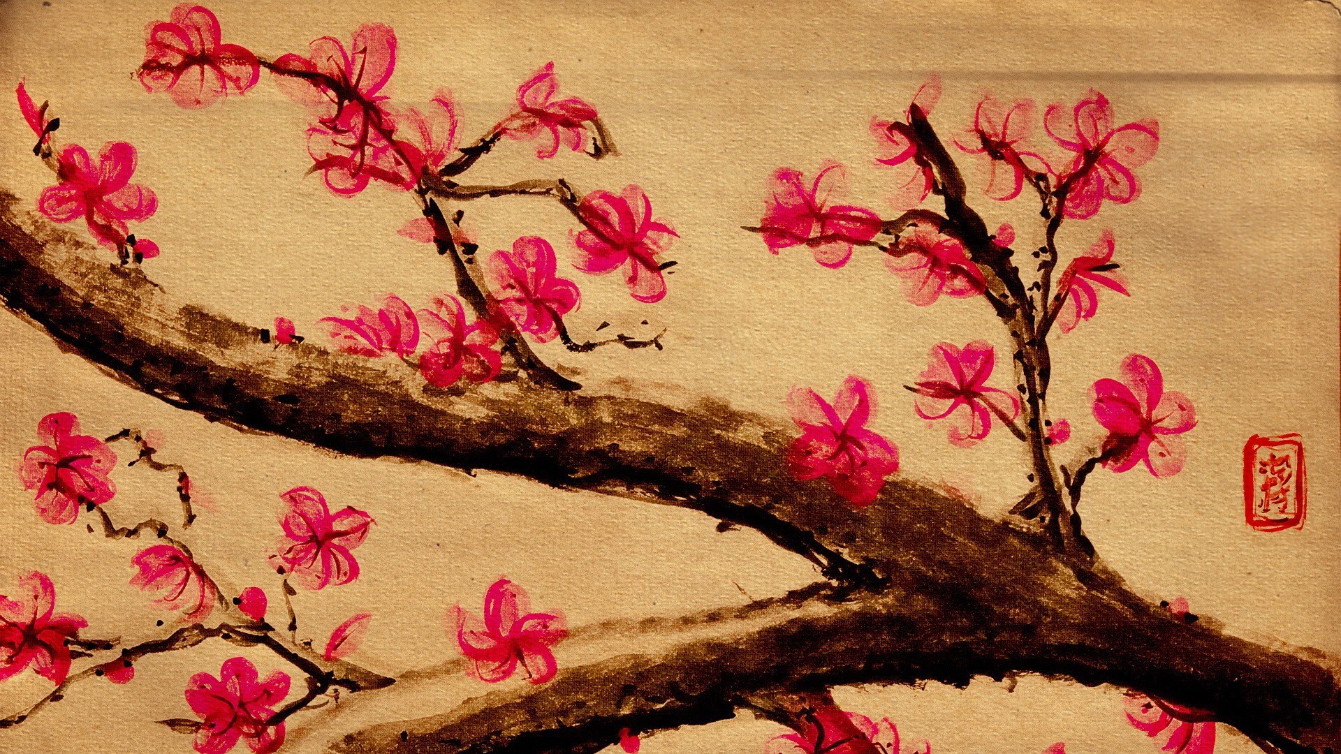 Beautiful Japanese cherry blossom season wallpaper 10 –