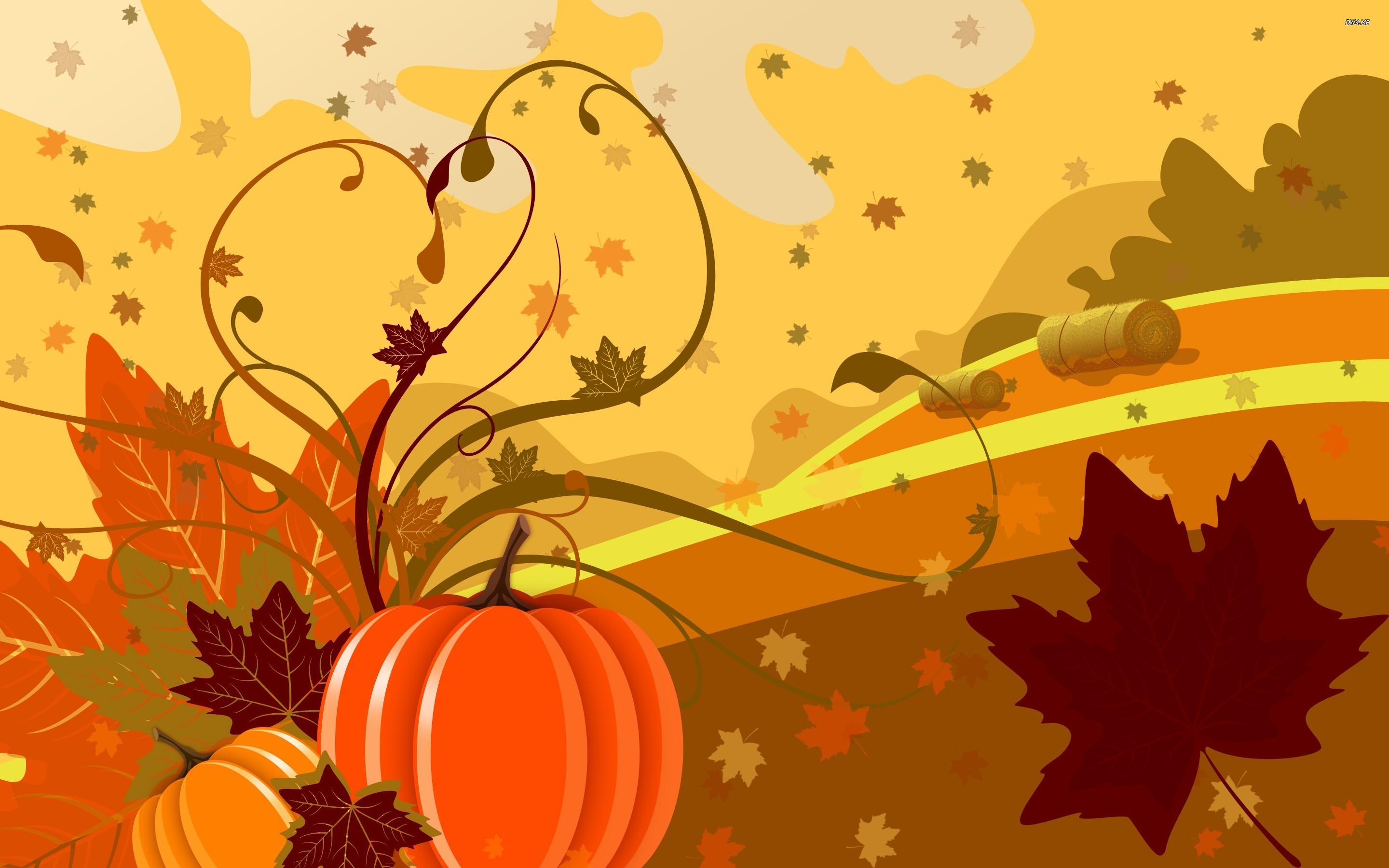Fall Leaves And Pumpkin Wallpaper Images & Pictures – Becuo