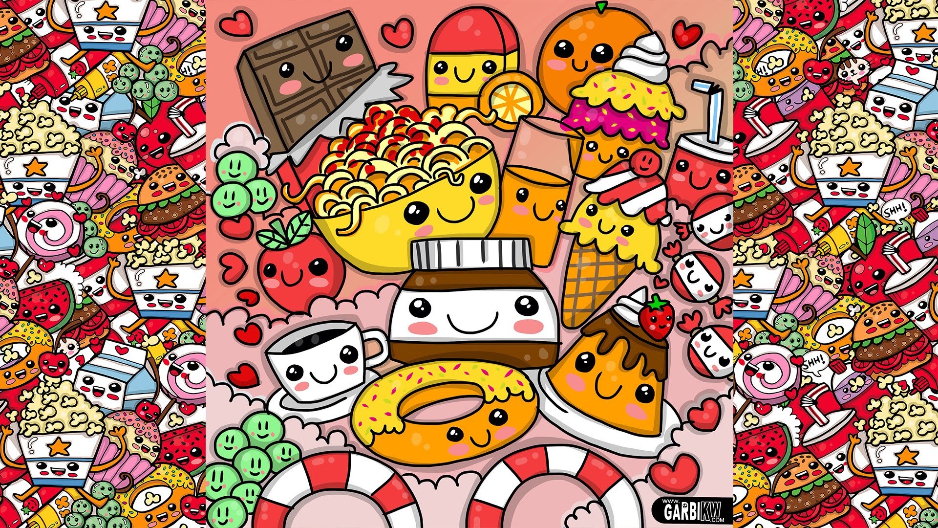 How To Draw Party Kawaii Food by Garbi KW