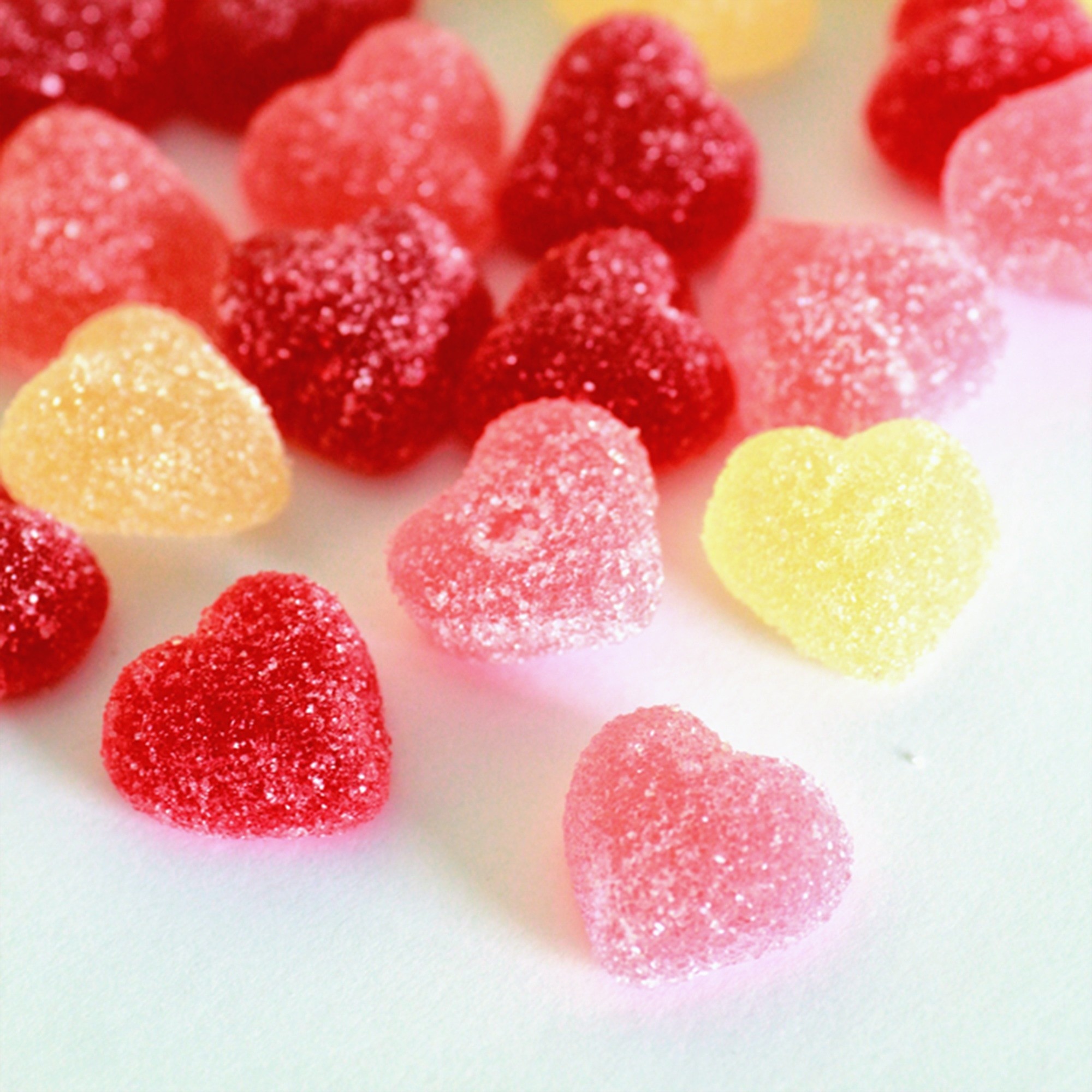 heart sugar coated candies