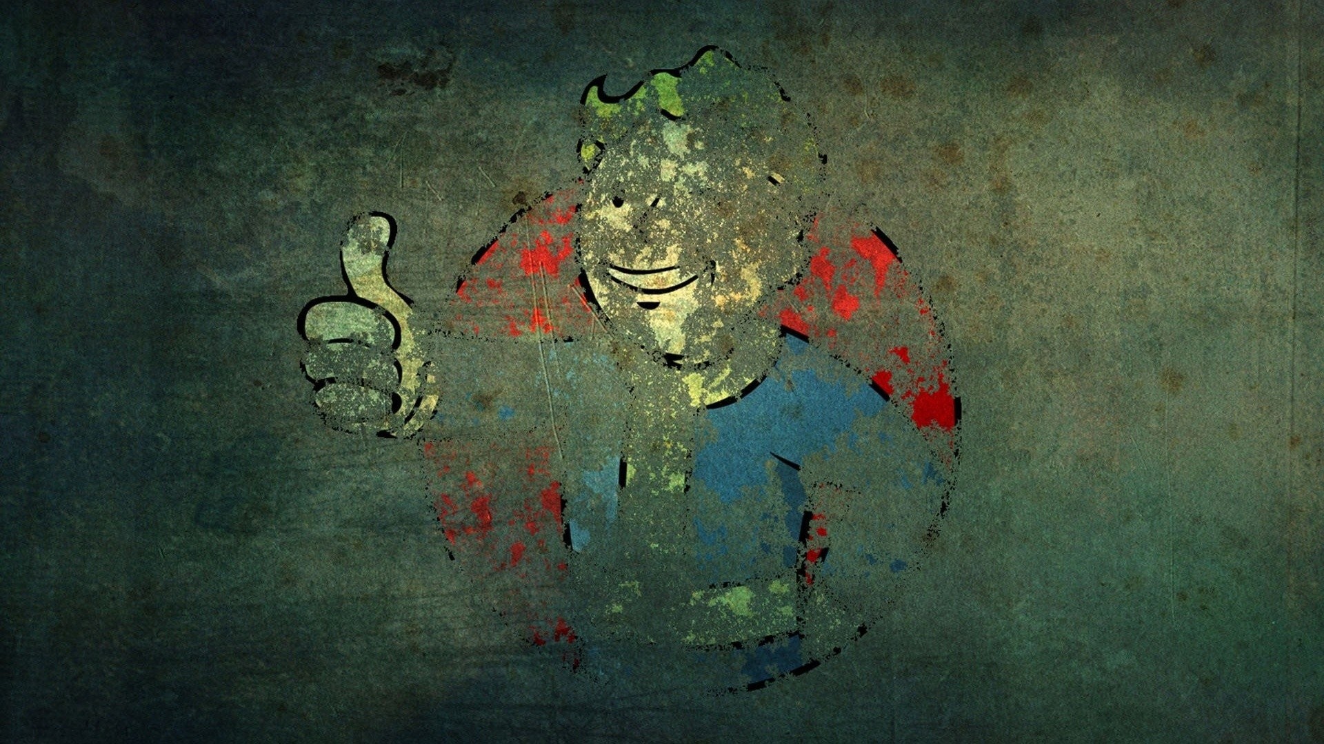 Video games Fallout grunge Vault Boy wallpaper 341067 WallpaperUP