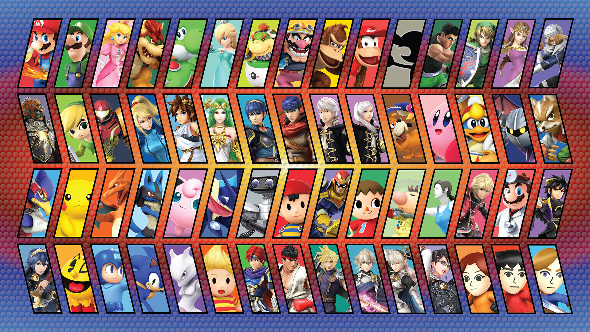 SSB4 Character Background 1 by Brickhead427 SSB4 Character Background 1 by Brickhead427