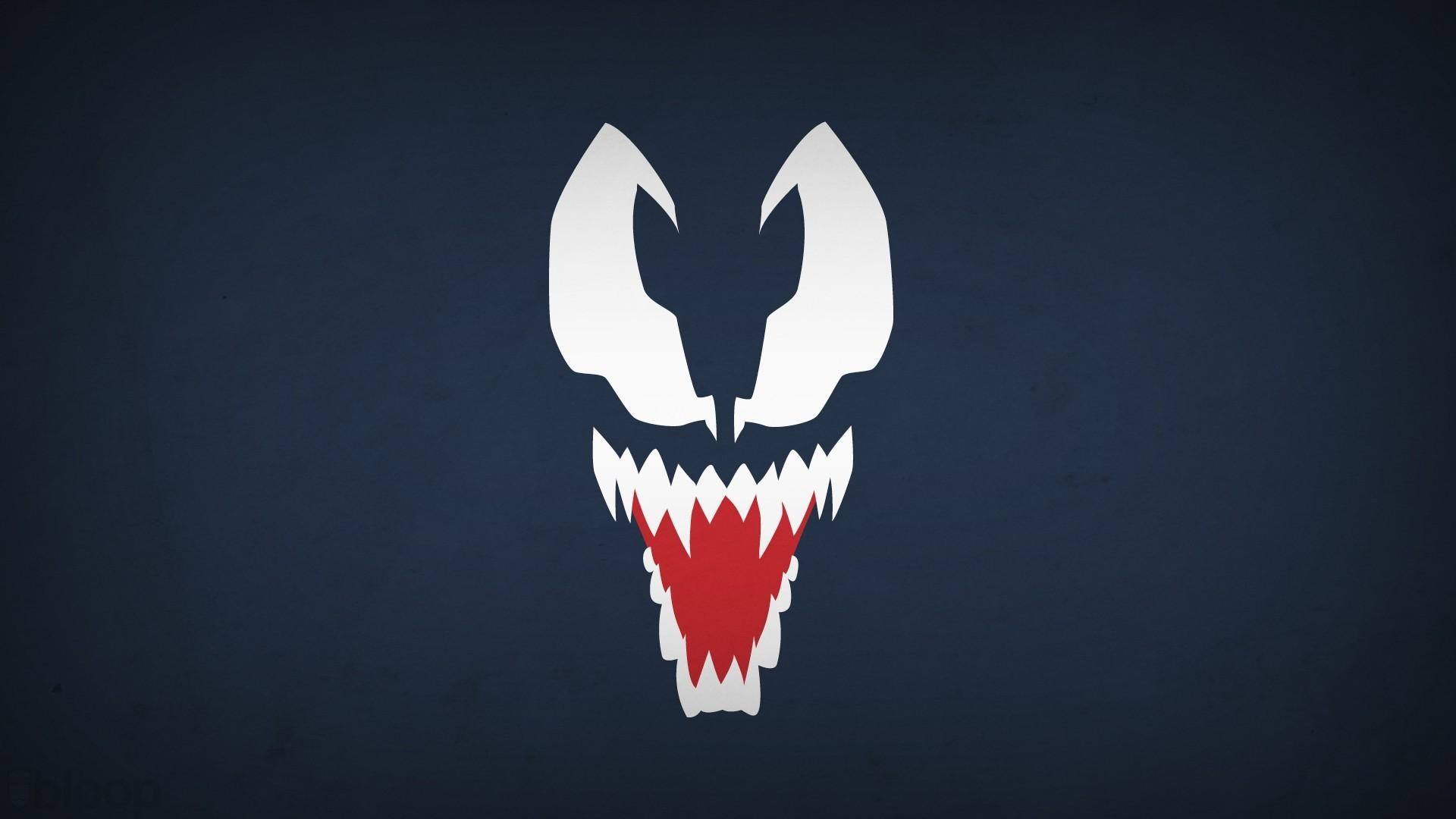 Venom marvel comics navy blue background villians blo0p wallpaper