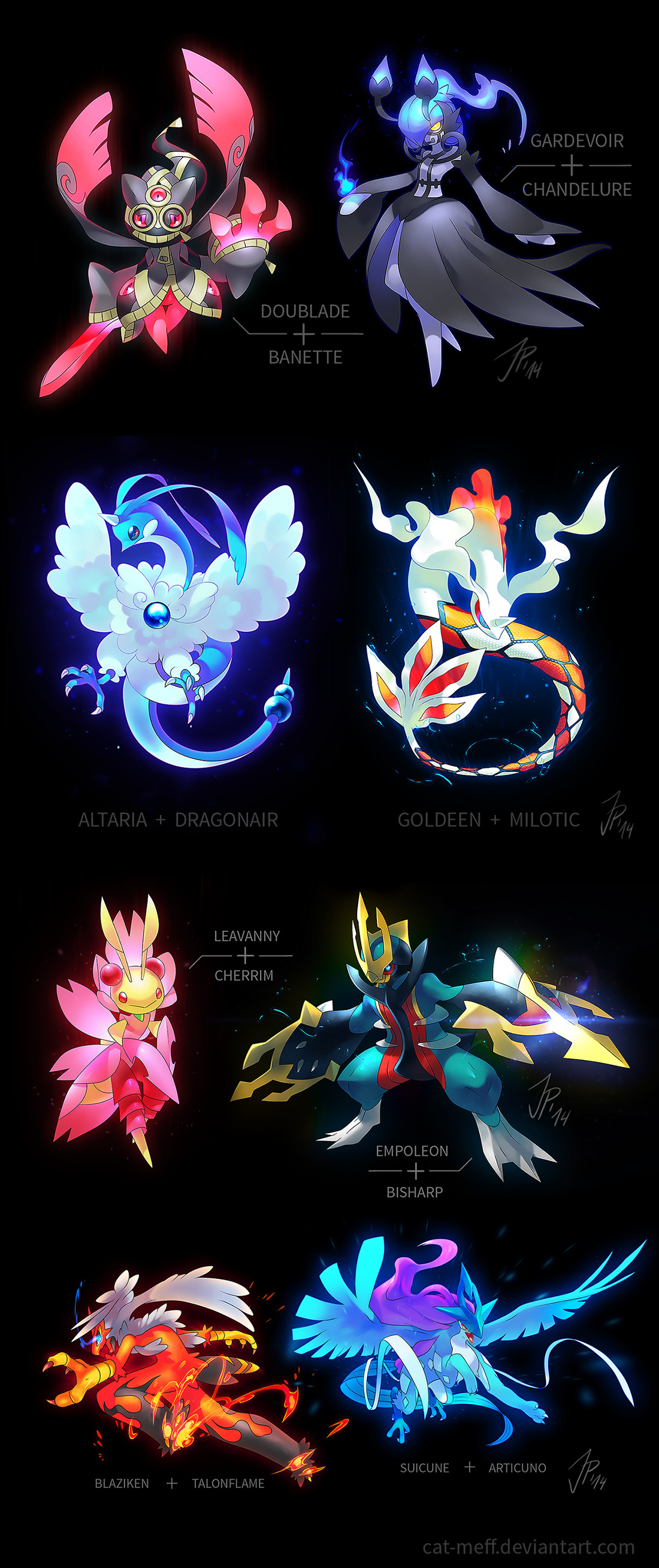 Some amazingly gorgeous pokemon redesigns and fusions