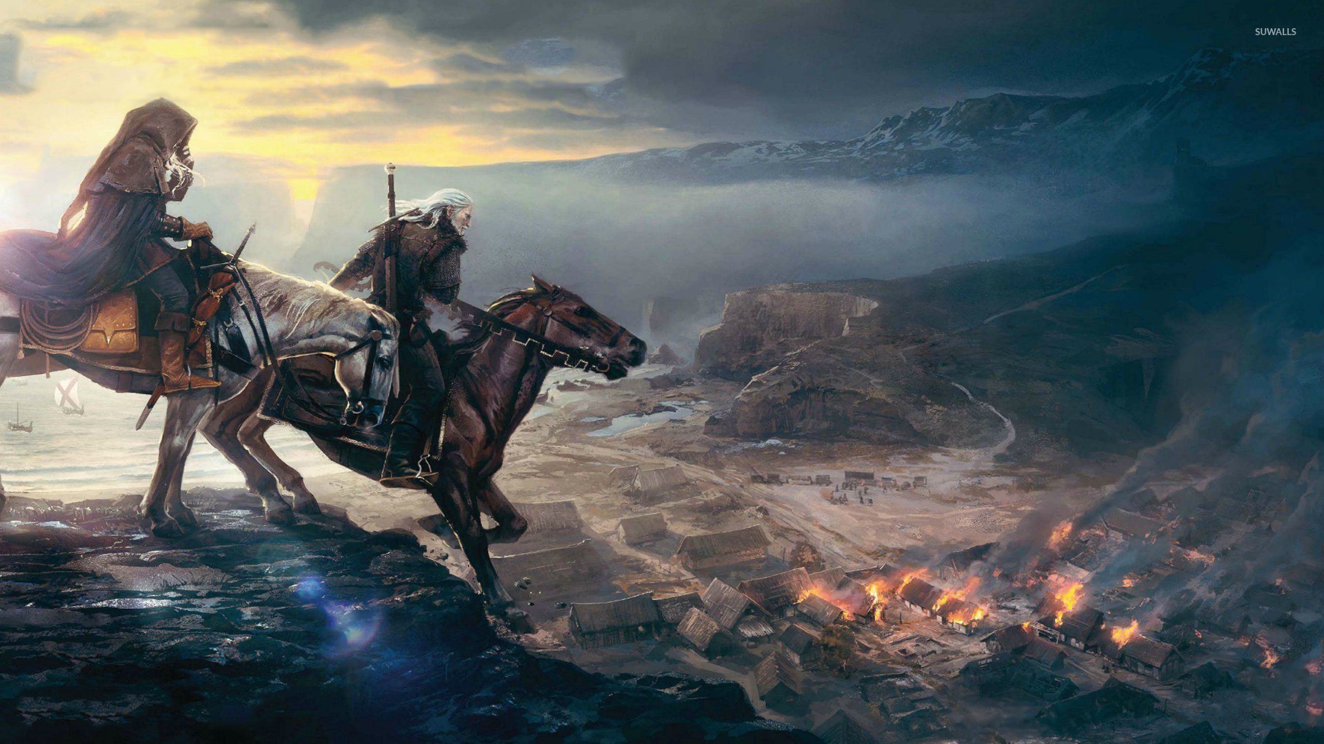 Download Wallpaper 1366×768 The witcher 3, Wild hunt, Forest