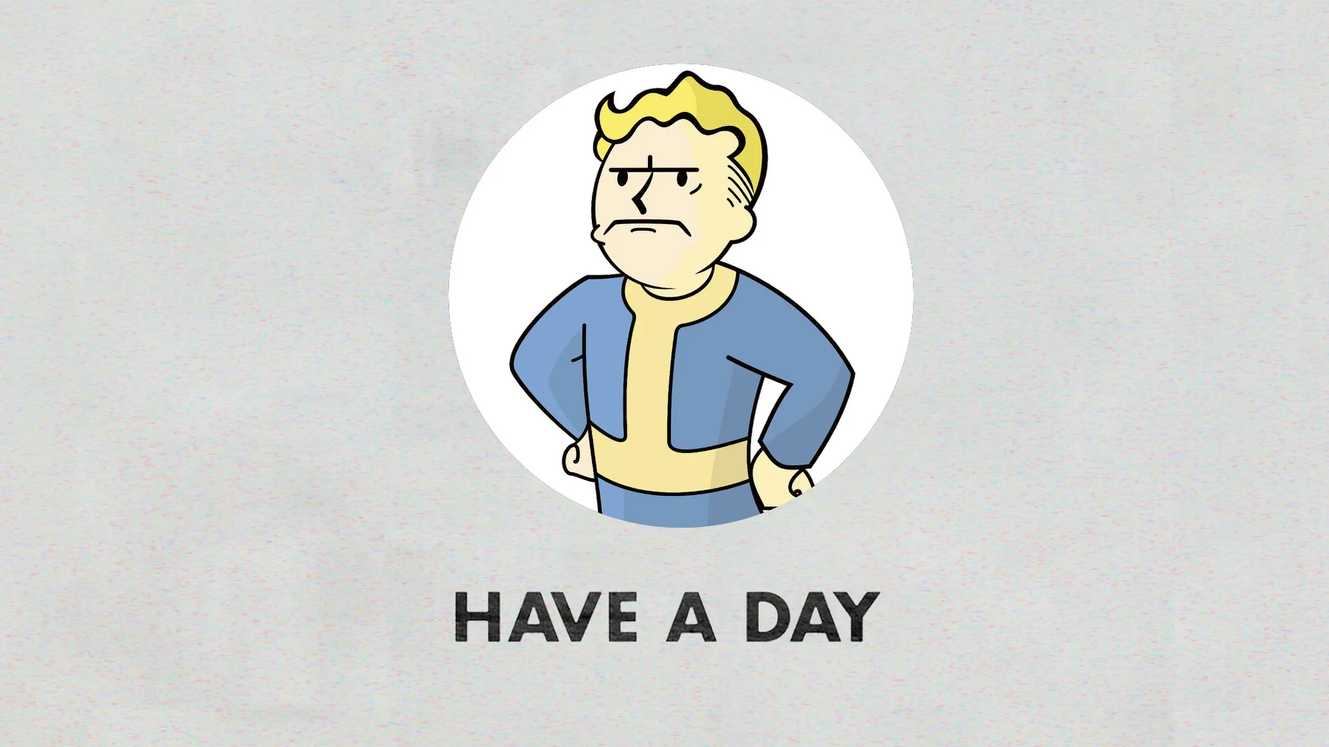 … Have A Day – Vault Boy From Fallout Remake by VaughnWhiskey