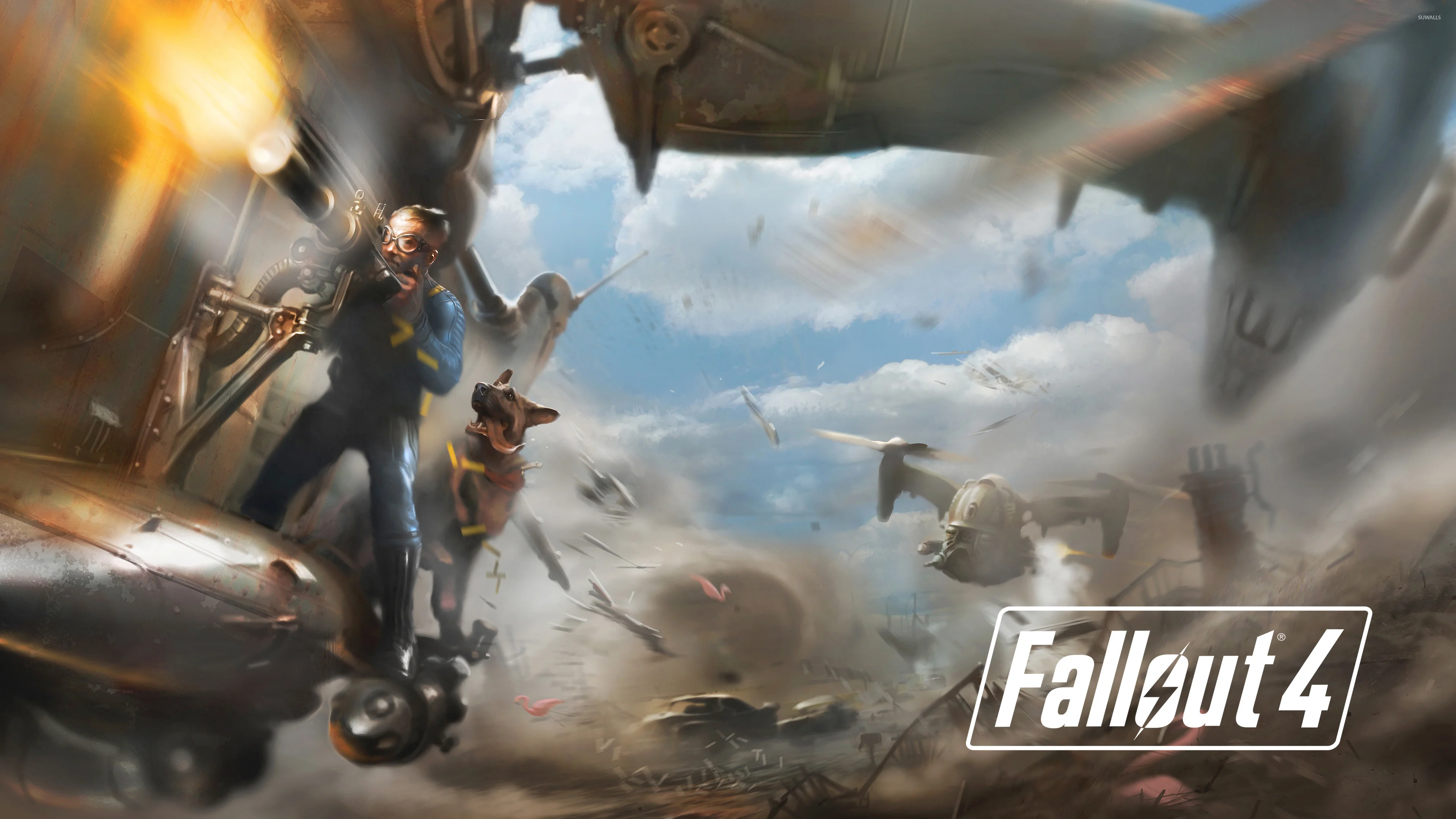 Battle in Fallout 4 wallpaper jpg