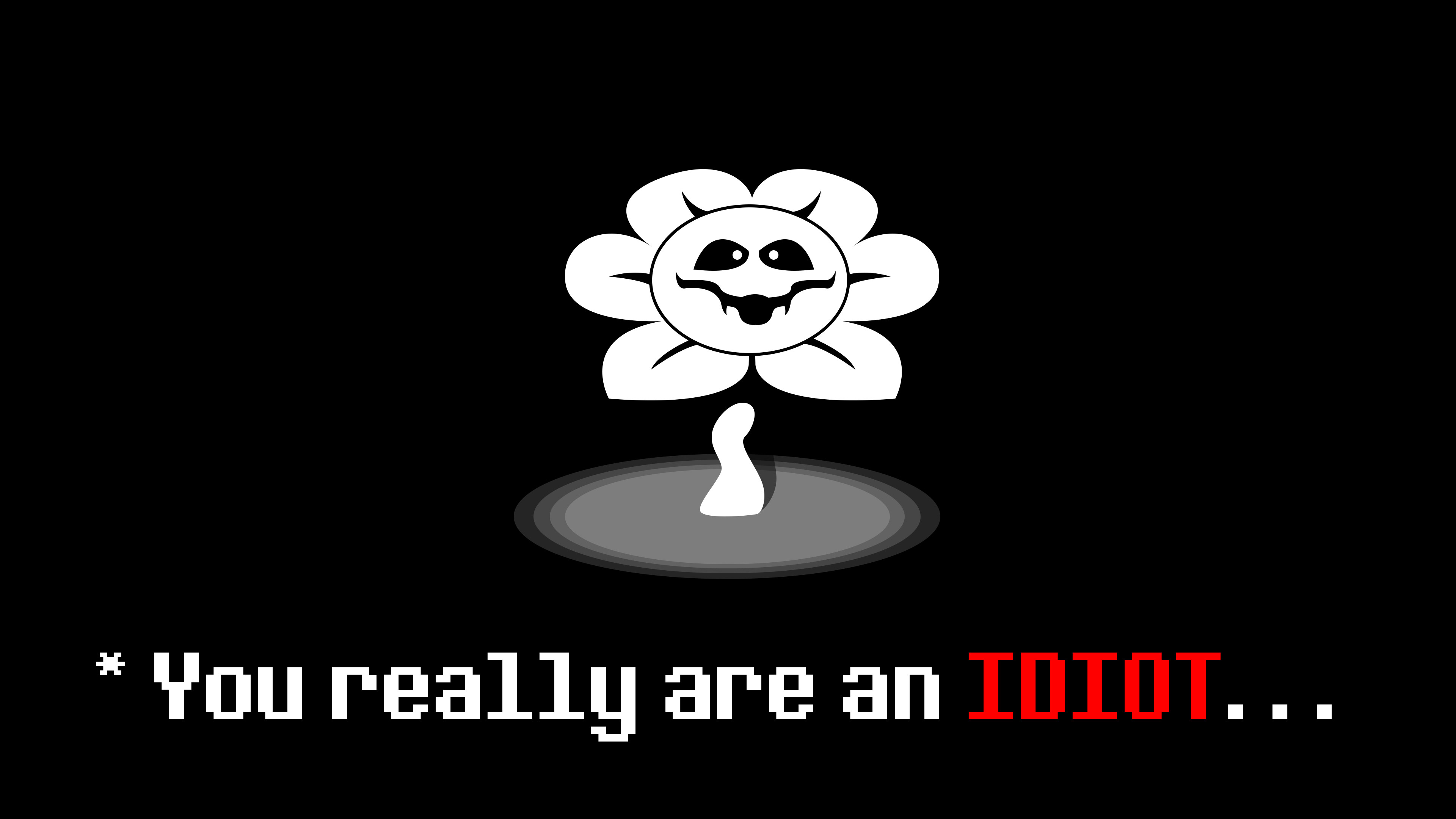 Flowey the flower wallpaper I quickly created. Undertale