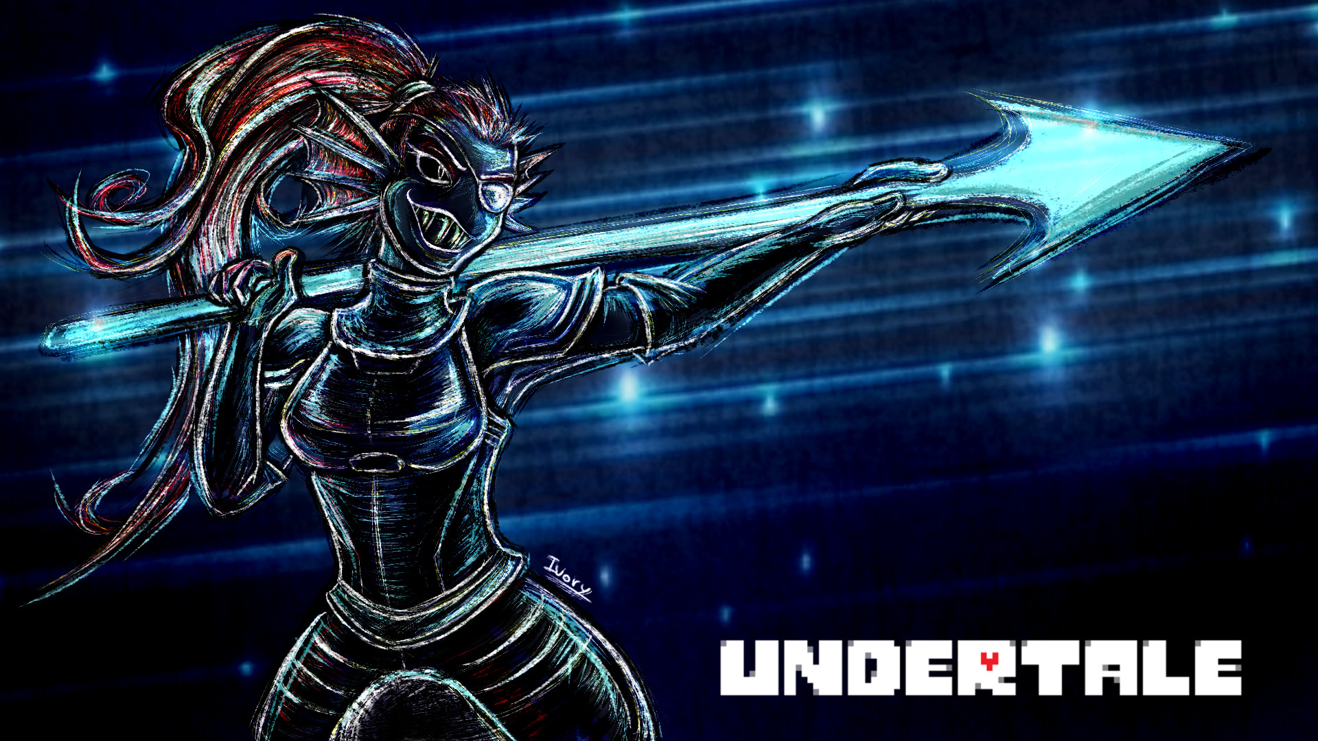 … Undyne: The heroine that NEVER gives up -Undertale by Blakmy