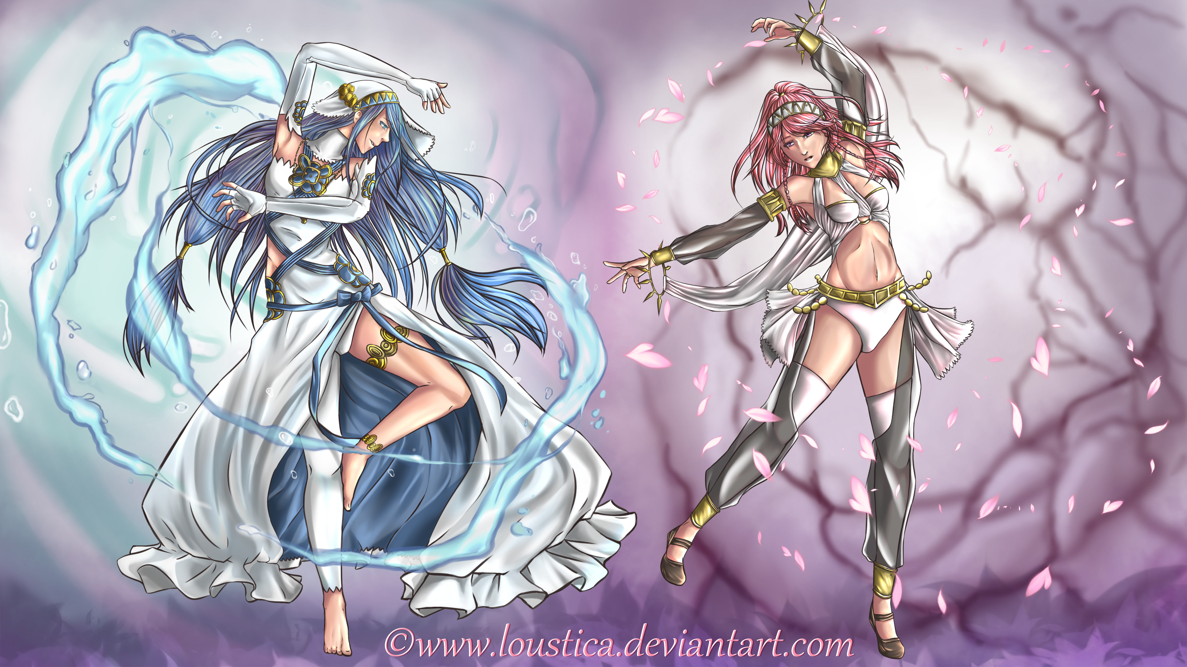 … FE: Azura and Olivia [Wallpaper//2K] by Loustica