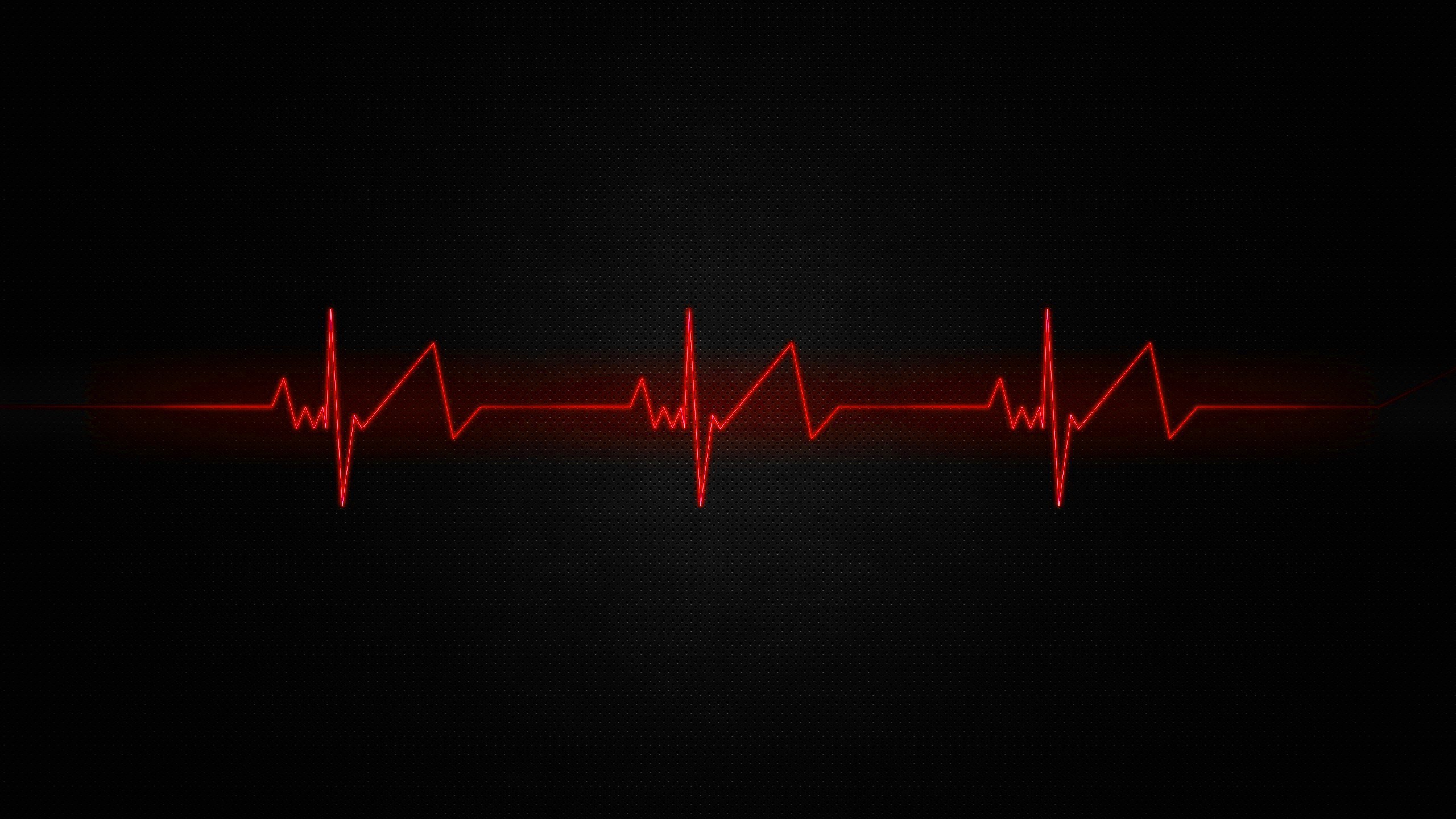 Backgrounds Red thread heart rate on a black background 104249 25601440 pc wallpaper Pinterest Wallpaper