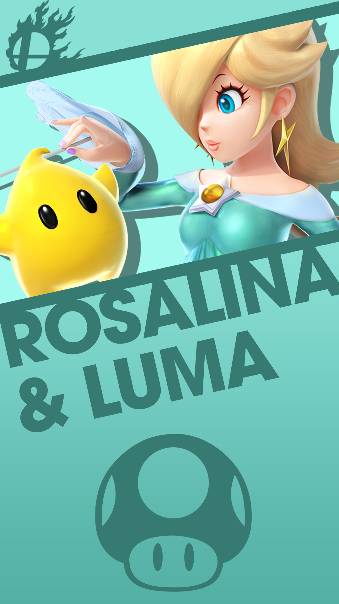 Phone Wallpaper by MrThatKidAlex24 Rosalina and Luma Smash Bros. Phone Wallpaper by MrThatKidAlex24