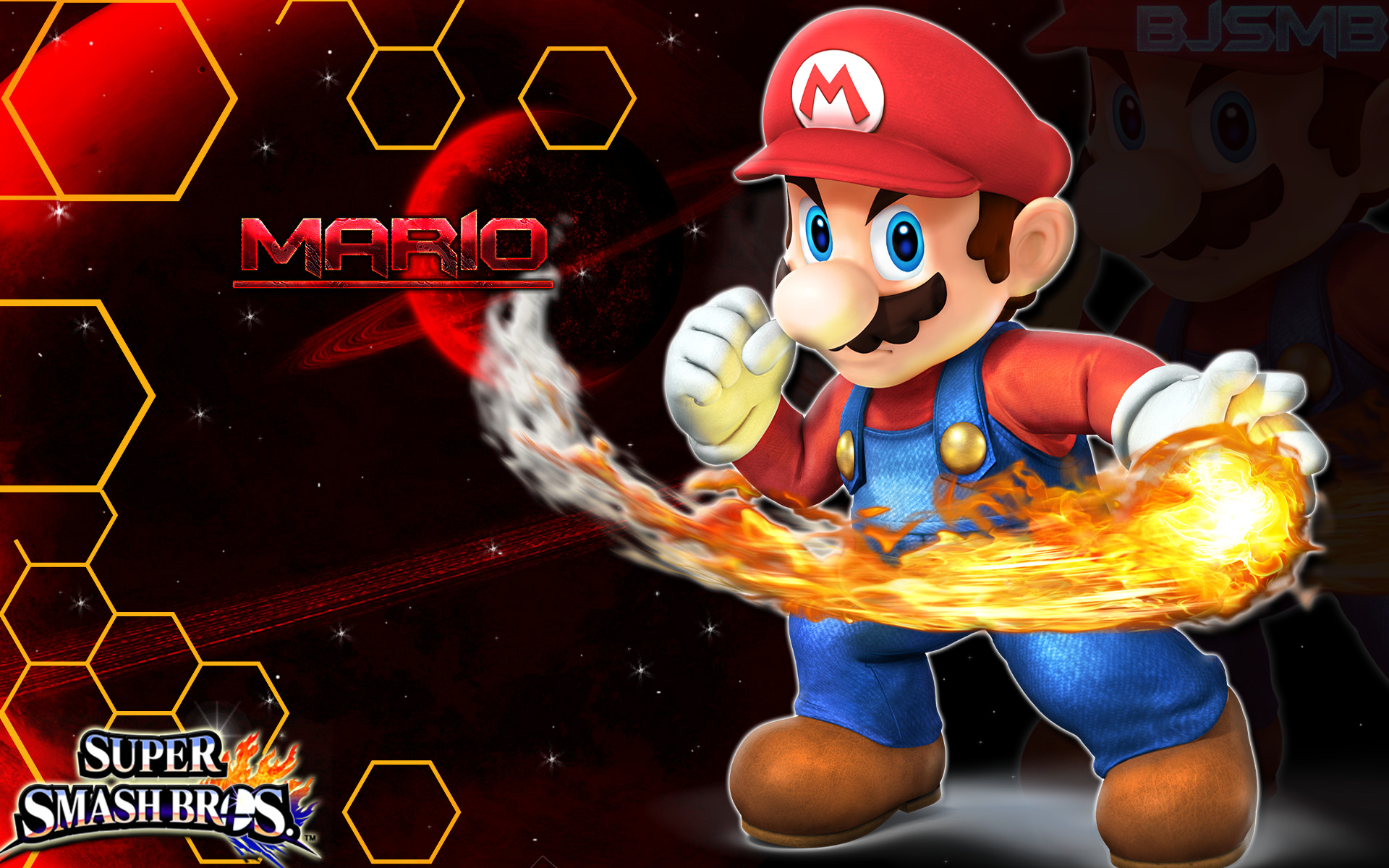 Mario – Super Smash Bros. 4 Wallpaper/Background by BowserJrSMB on .